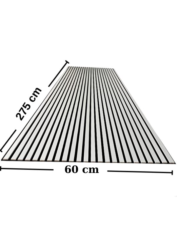 Beyaz Akustik Panel 60x275 cm