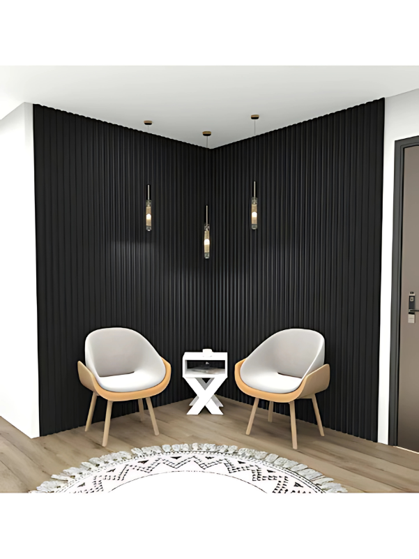 Siyah Akustik Panel 60x275 cm