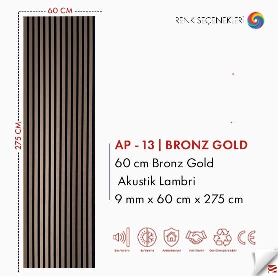 60cm Akustik Panel + Silikon Hediye