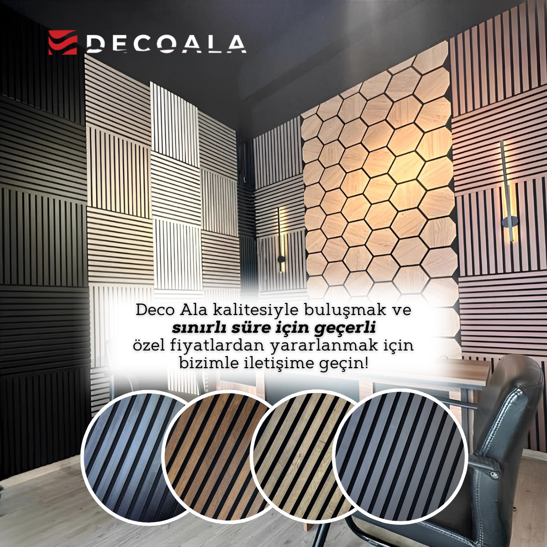 Kare Teak Akustik Panel