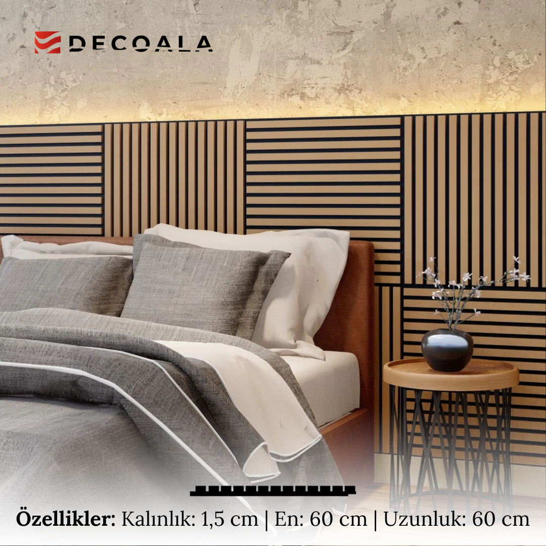 Kare Teak Akustik Panel