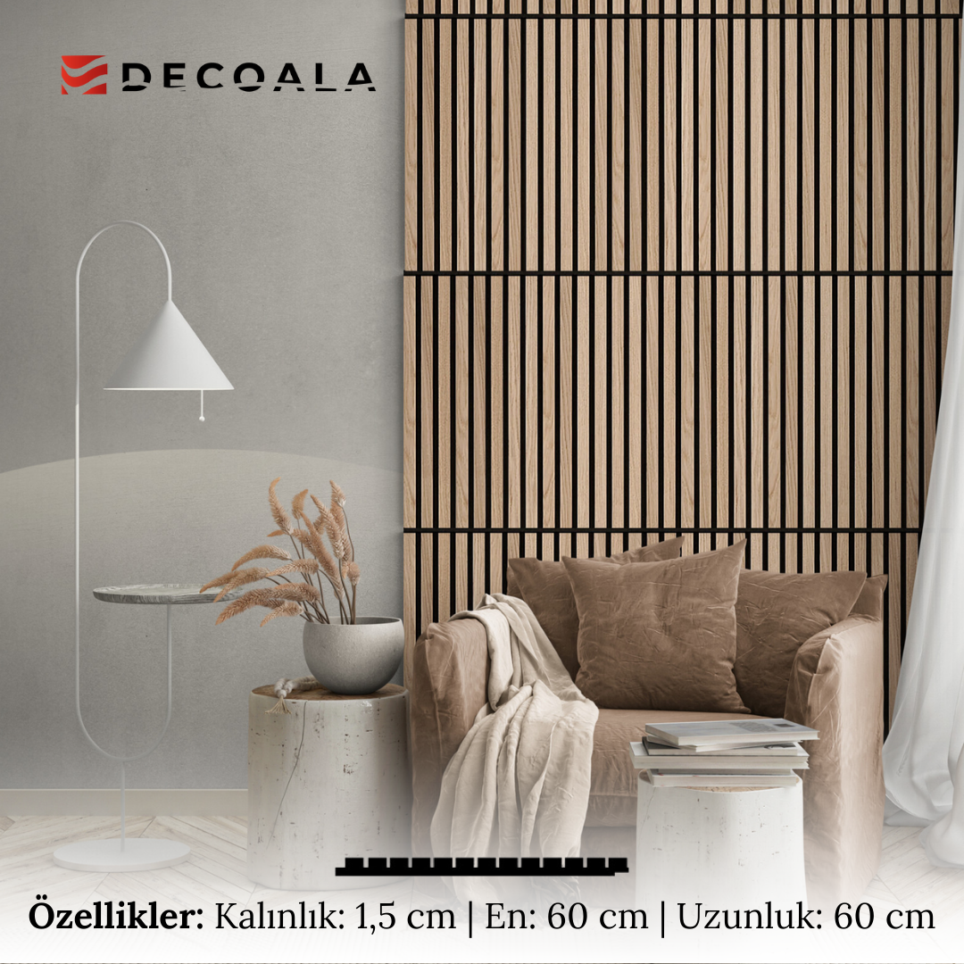 Kare Teak Akustik Panel