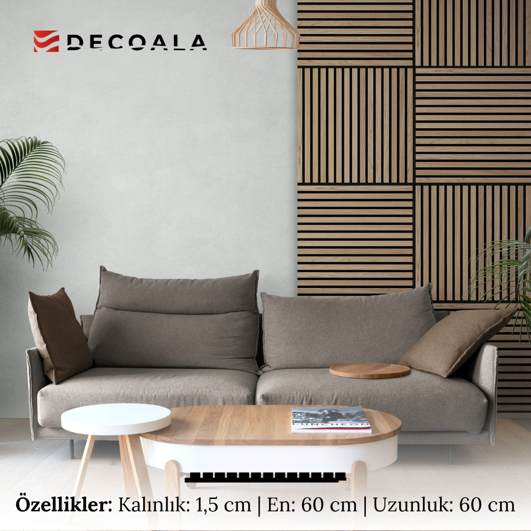 Kare Teak Akustik Panel