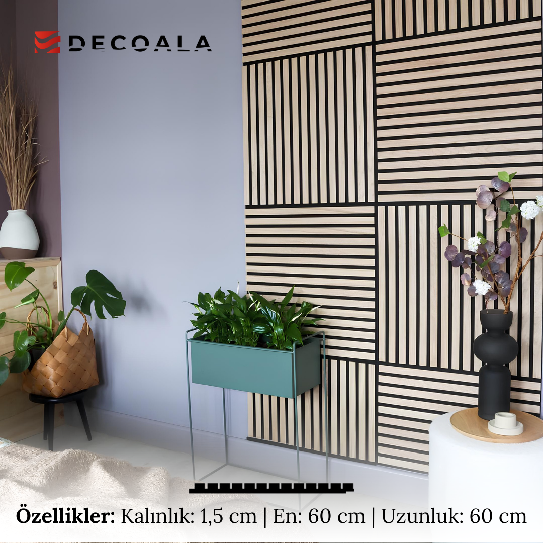 Kare Teak Akustik Panel