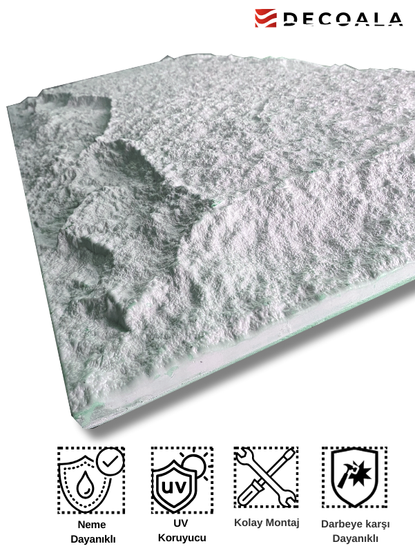 BLANCA KAYA GÖRÜNÜMLÜ PANEL