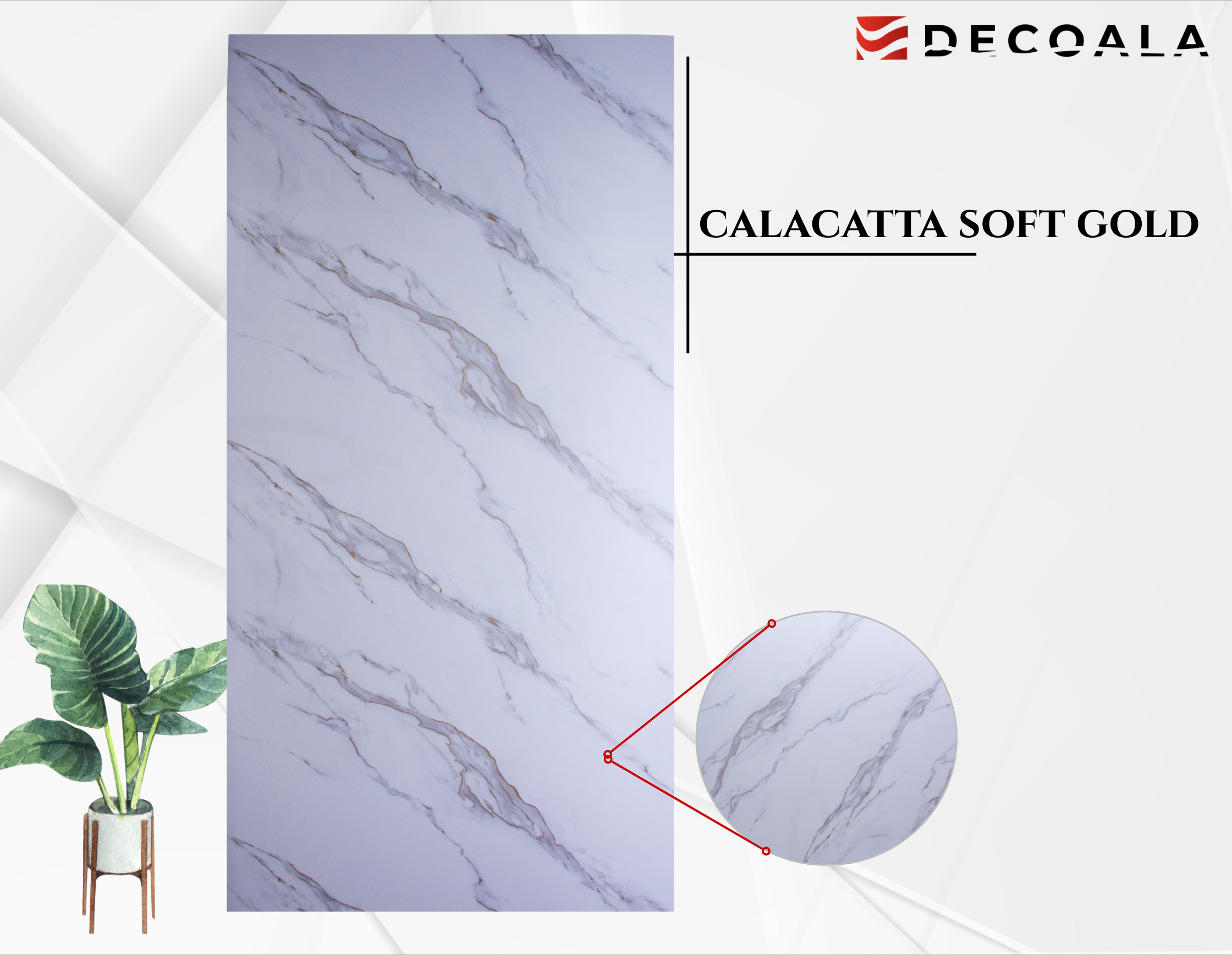 Calacatta Soft Gold PVC Duvar Paneli