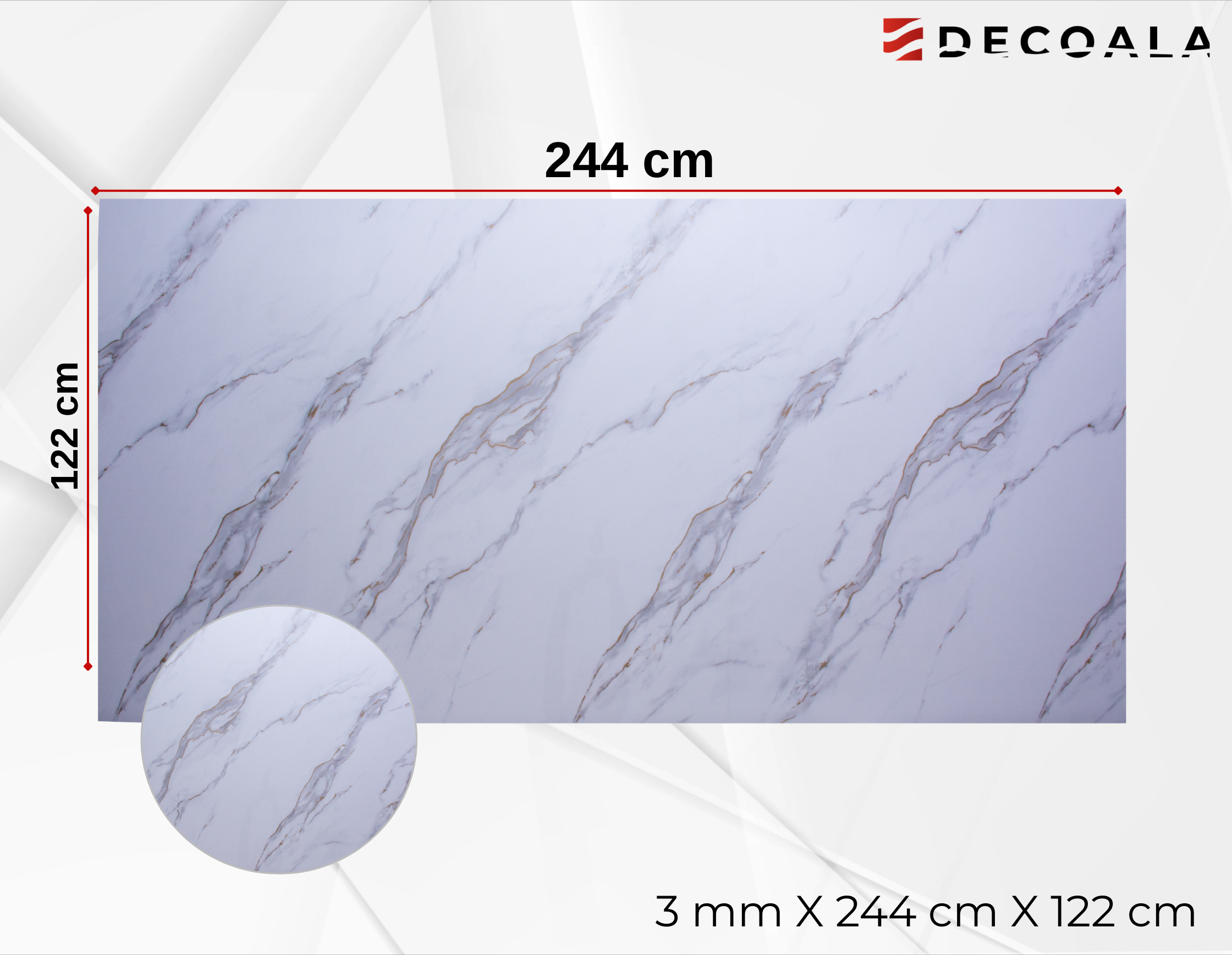 Calacatta Soft Gold PVC Duvar Paneli