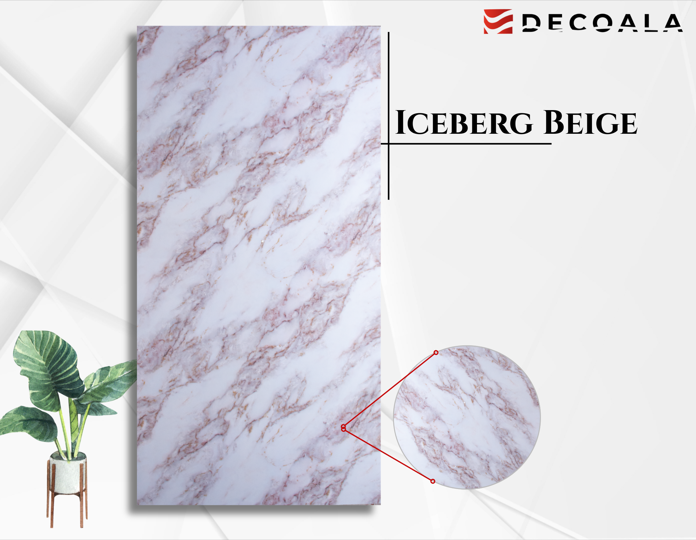 Iceberg Beige PVC Duvar Paneli