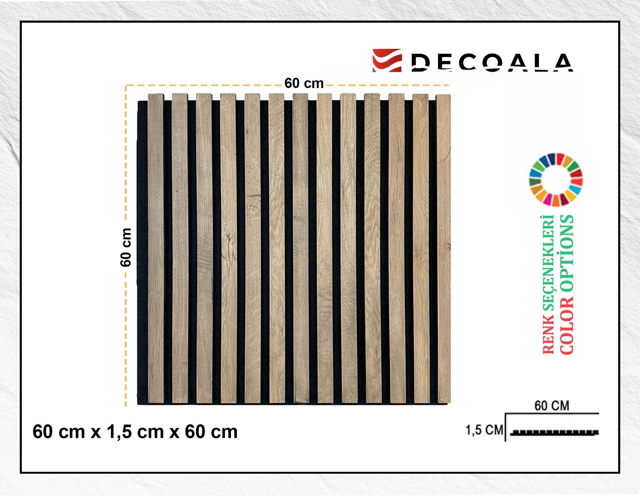 Kare Teak Akustik Panel