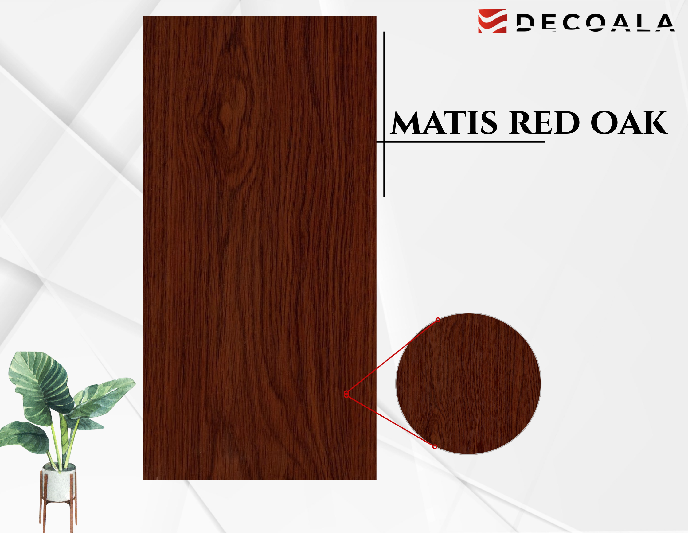 Matis Red Oak PVC Duvar Paneli