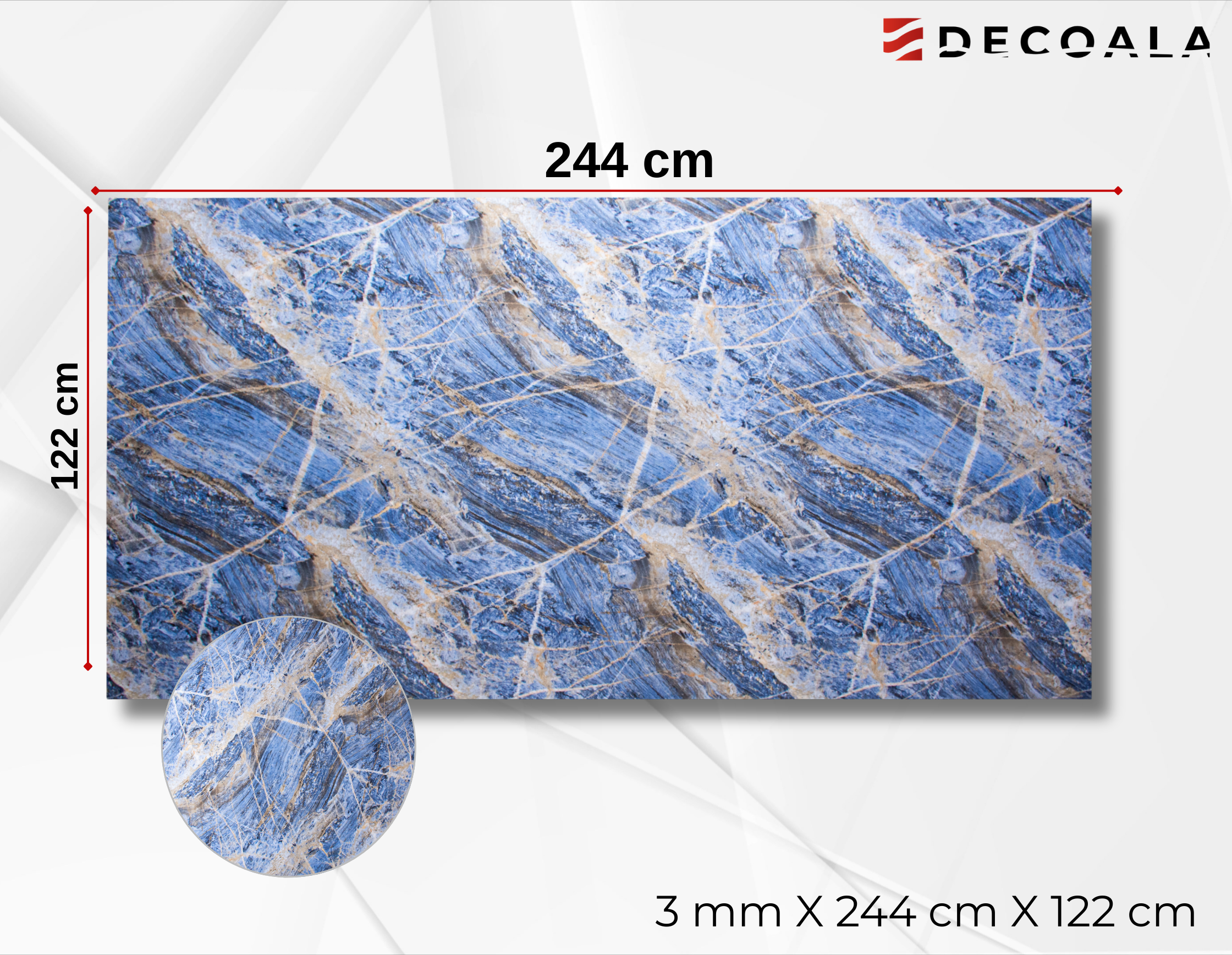 Onyx Blue PVC Duvar Paneli