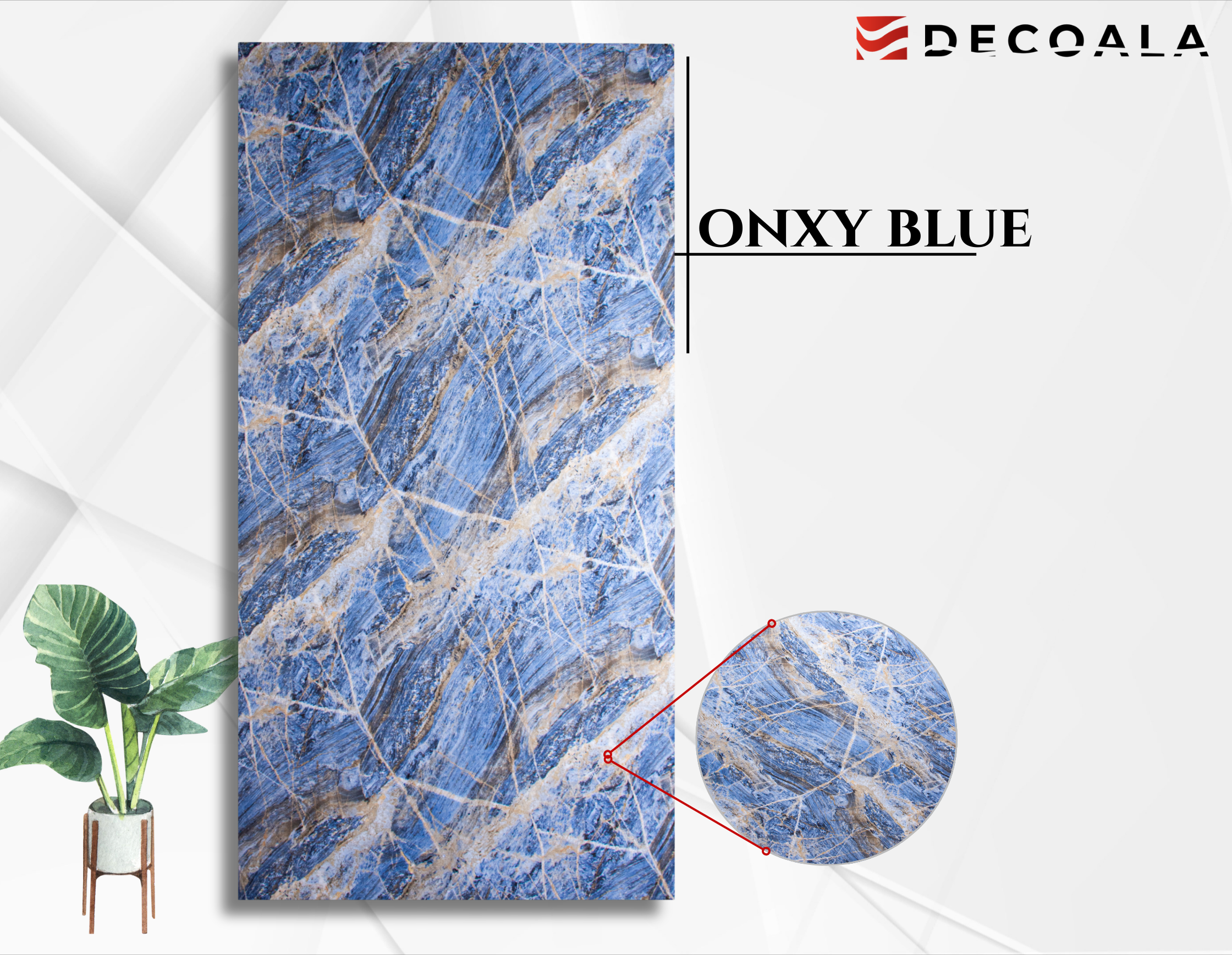 Onyx Blue PVC Duvar Paneli