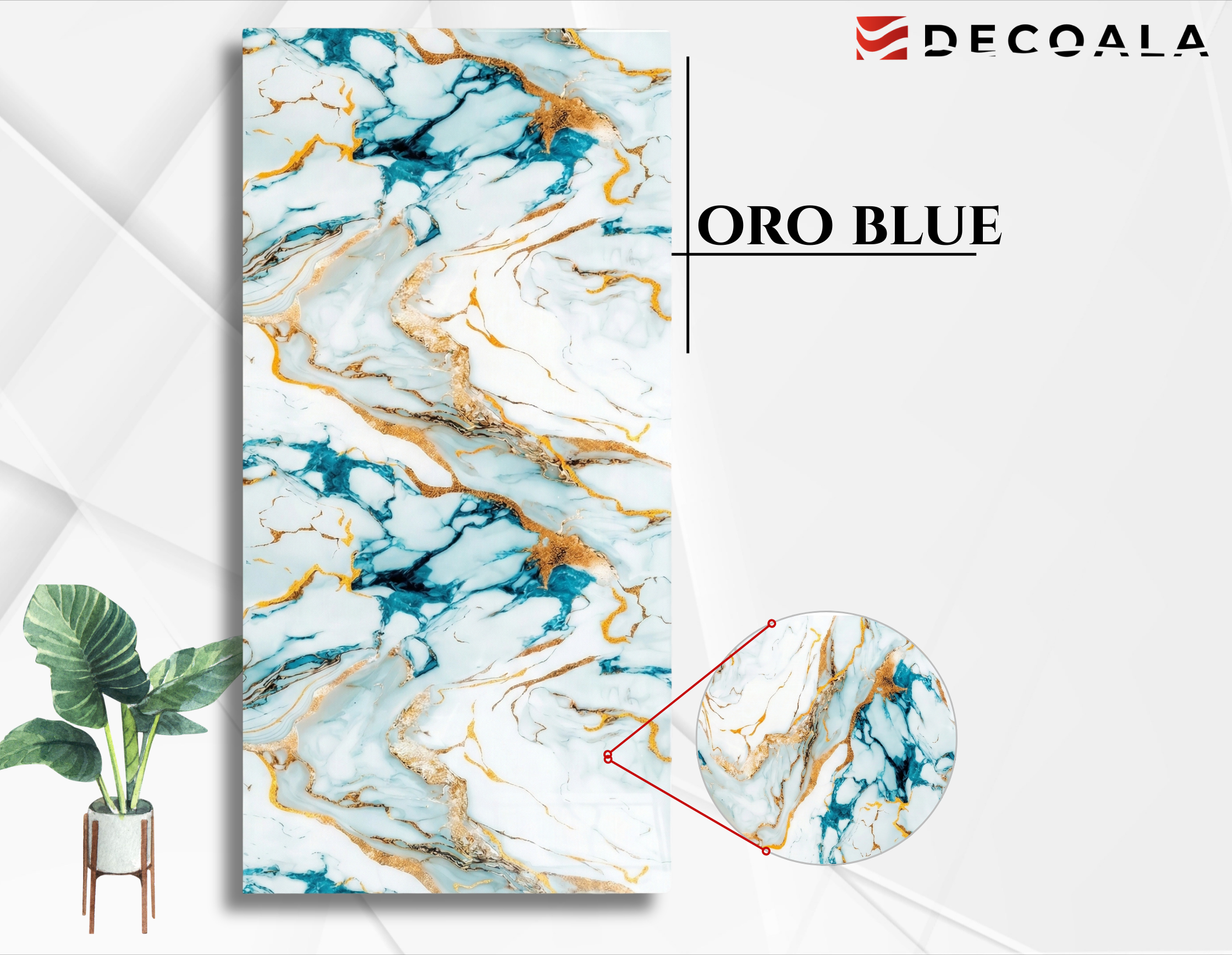 Oro Blue PVC Duvar Paneli