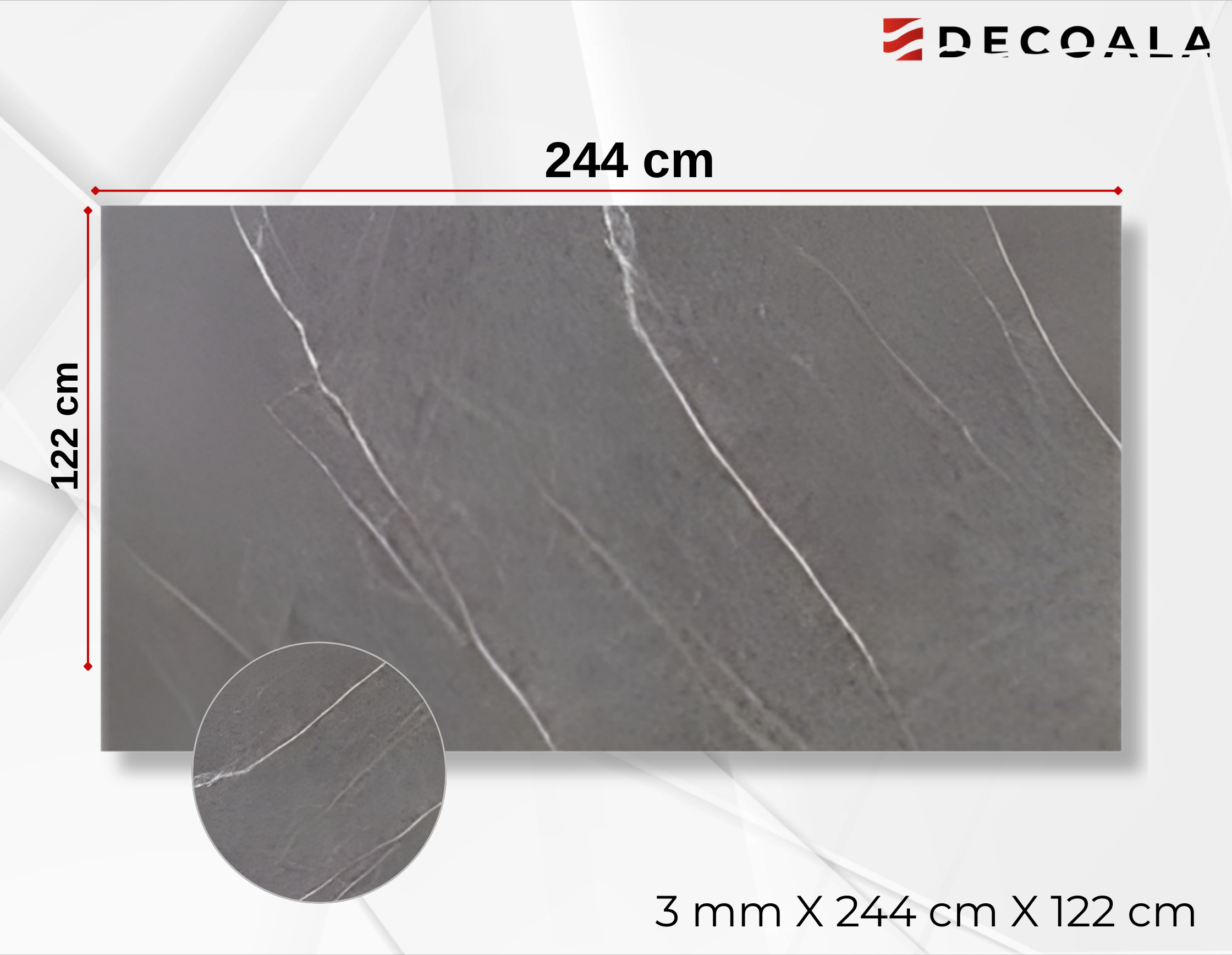 Peitra Grey PVC Duvar Paneli