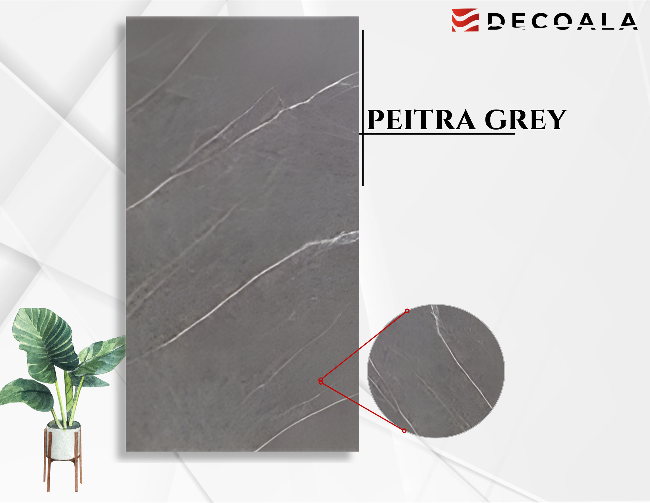 Peitra Grey PVC Duvar Paneli