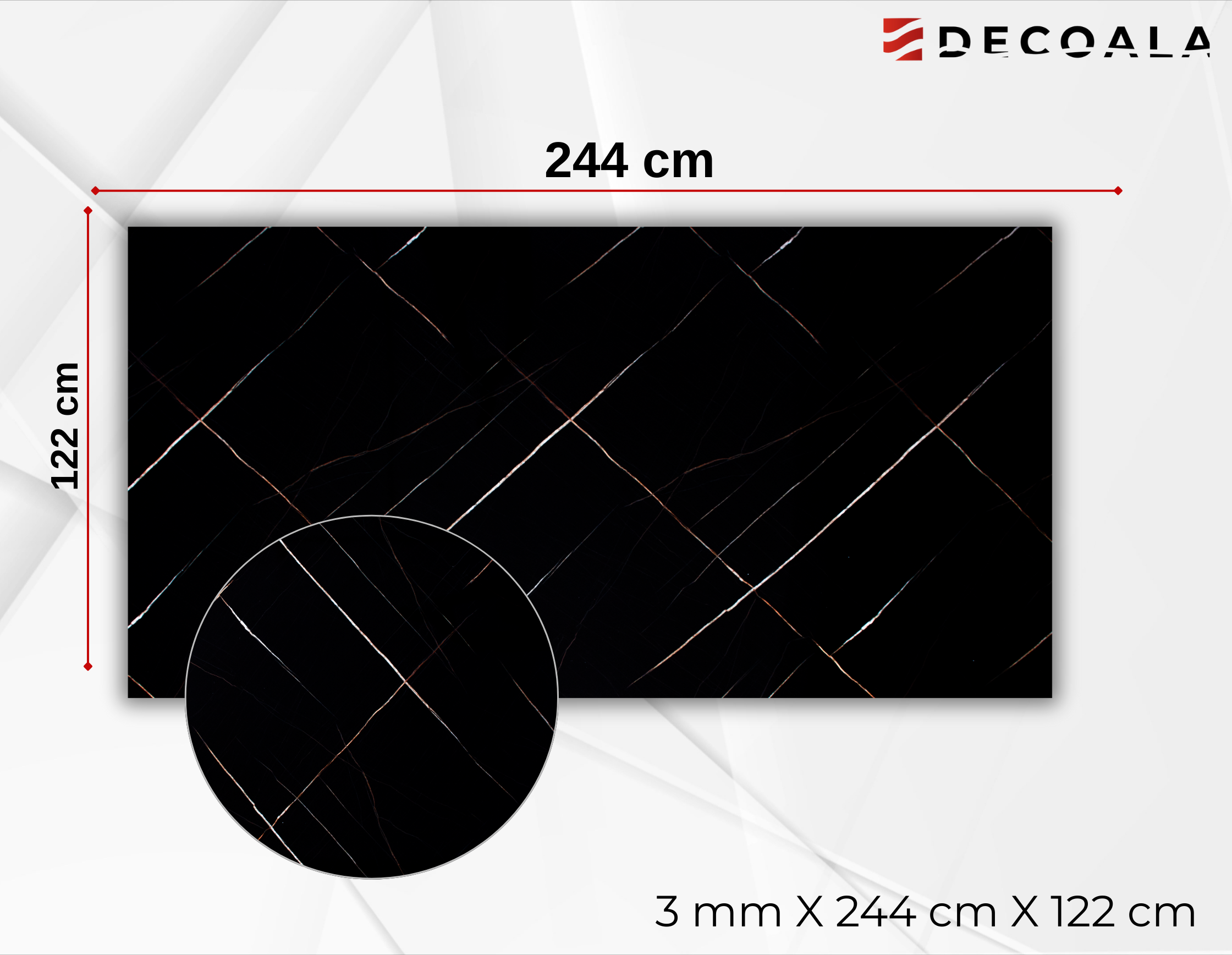 PVC Marble Panel SAHARA BLACK