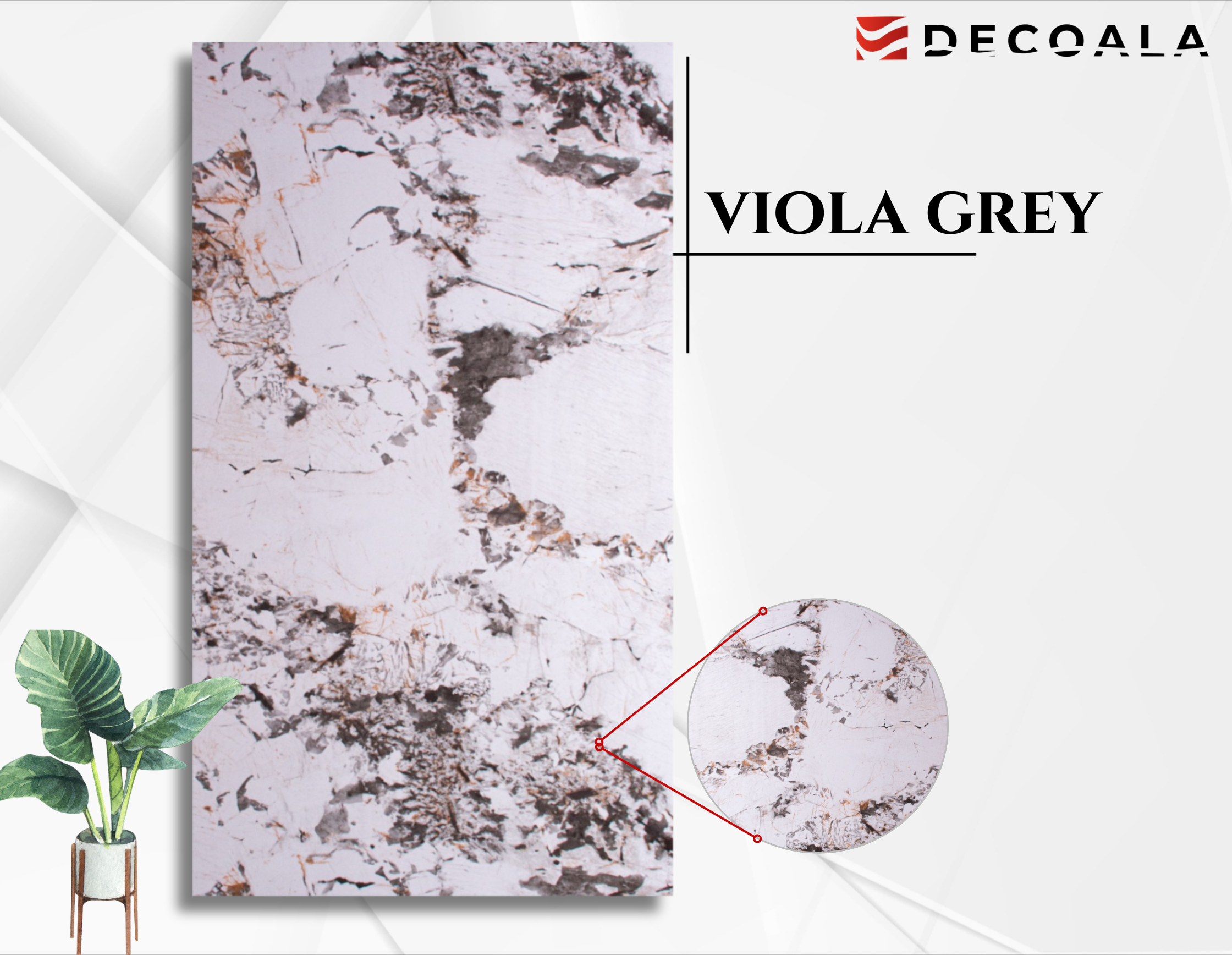 Viola Grey PVC Duvar Paneli