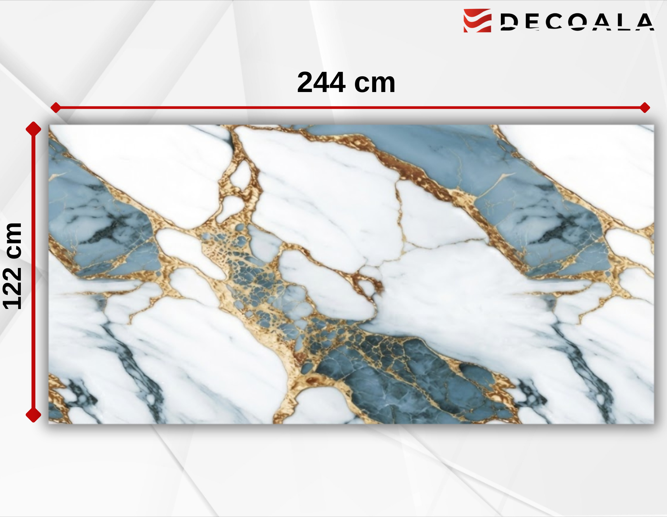 Volcano Gold Blue PVC Duvar Paneli