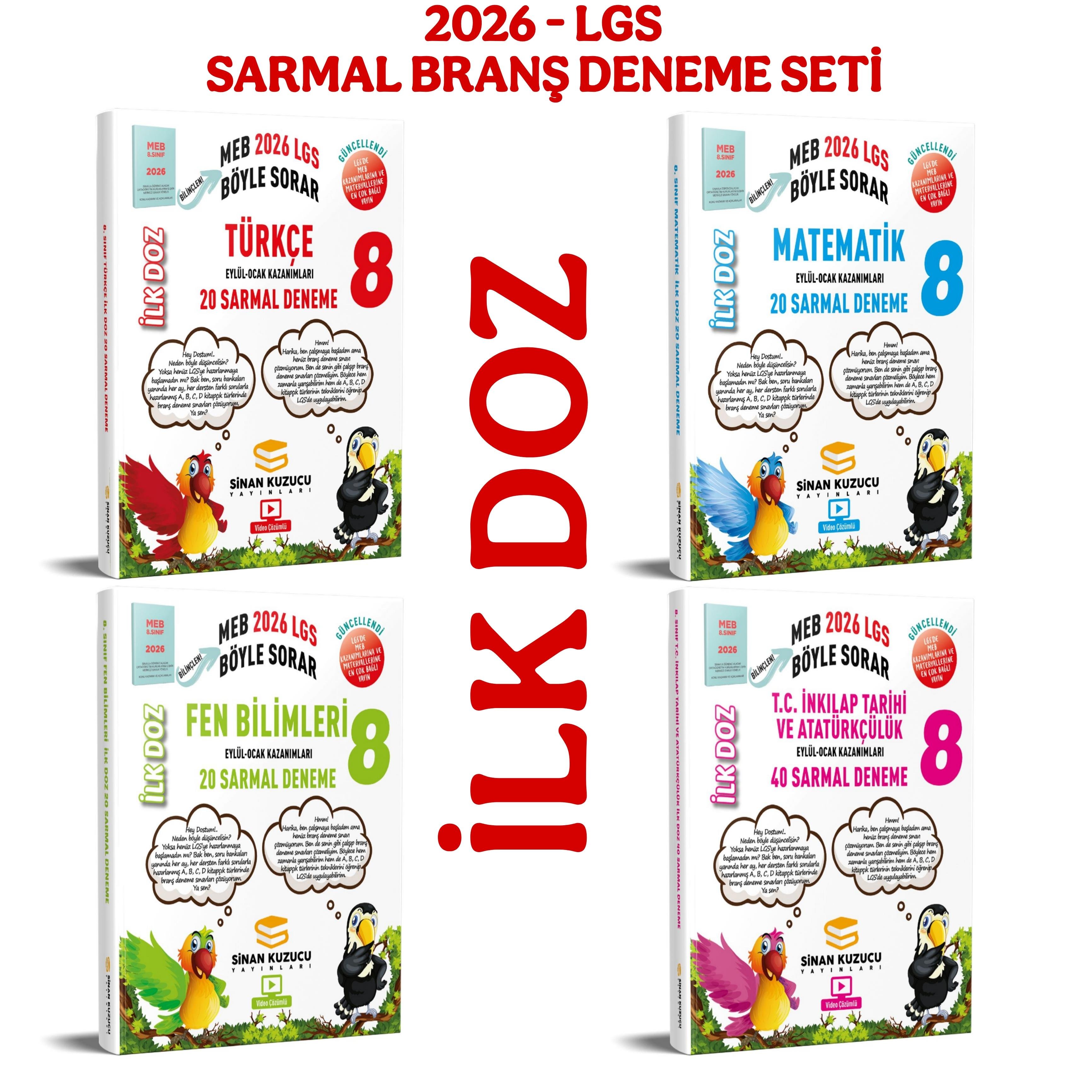 8. SINIF LGS - MEB BÖYLE SORAR SARMAL BRANŞ DENEME SETİ İlk Doz (2026-LGS)