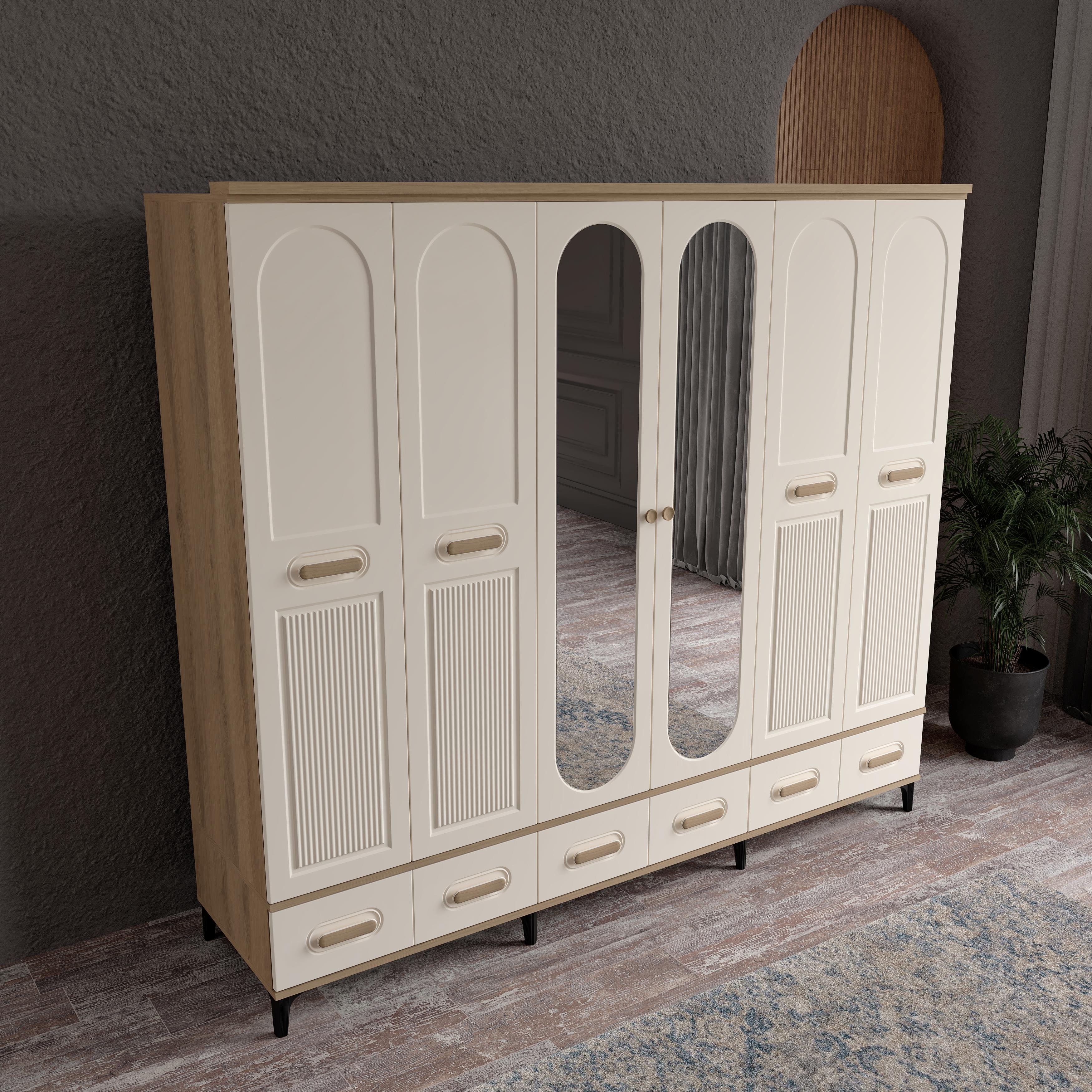  HAYYAM 6 KAPILI DOLAP %100 MDF