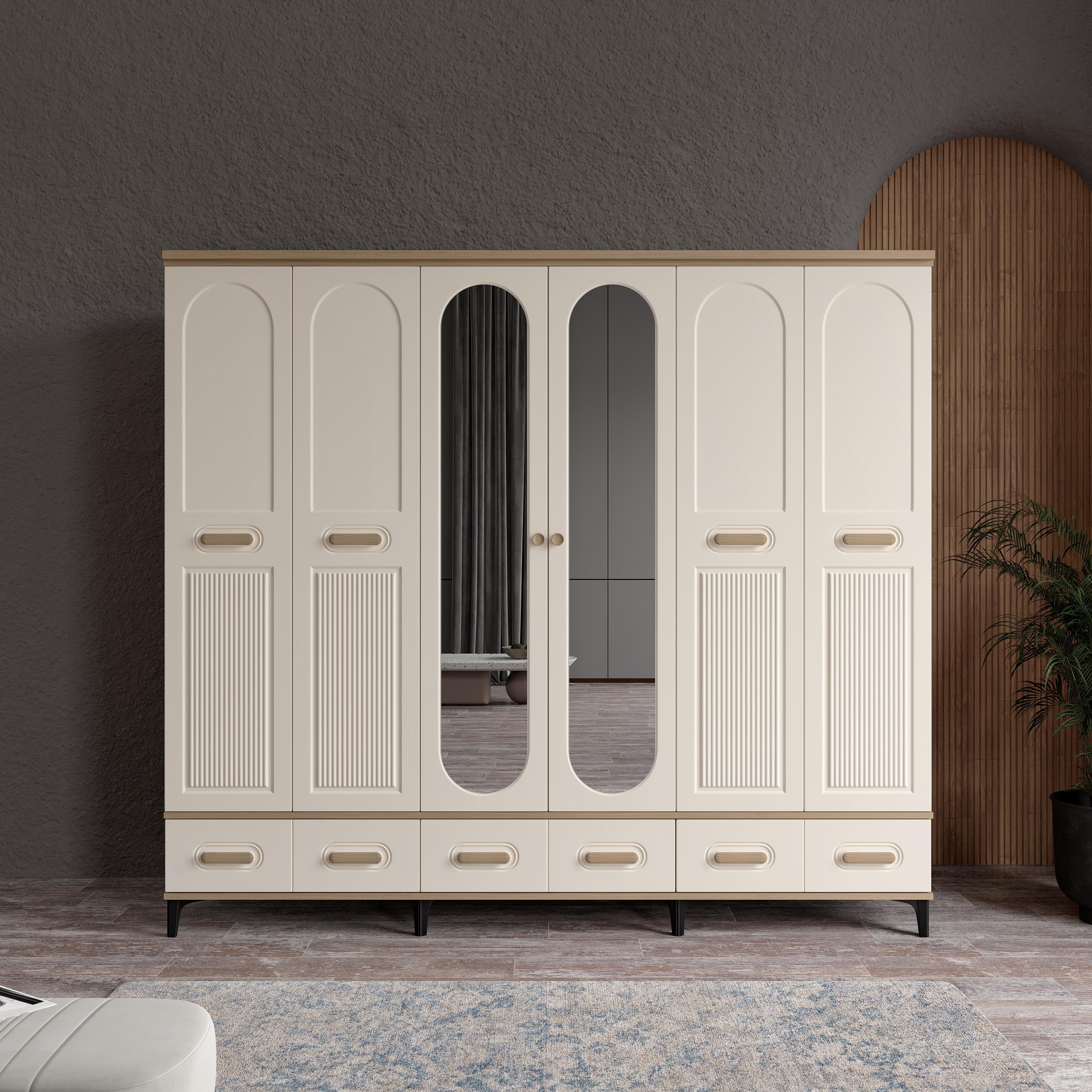  HAYYAM 6 KAPILI DOLAP %100 MDF