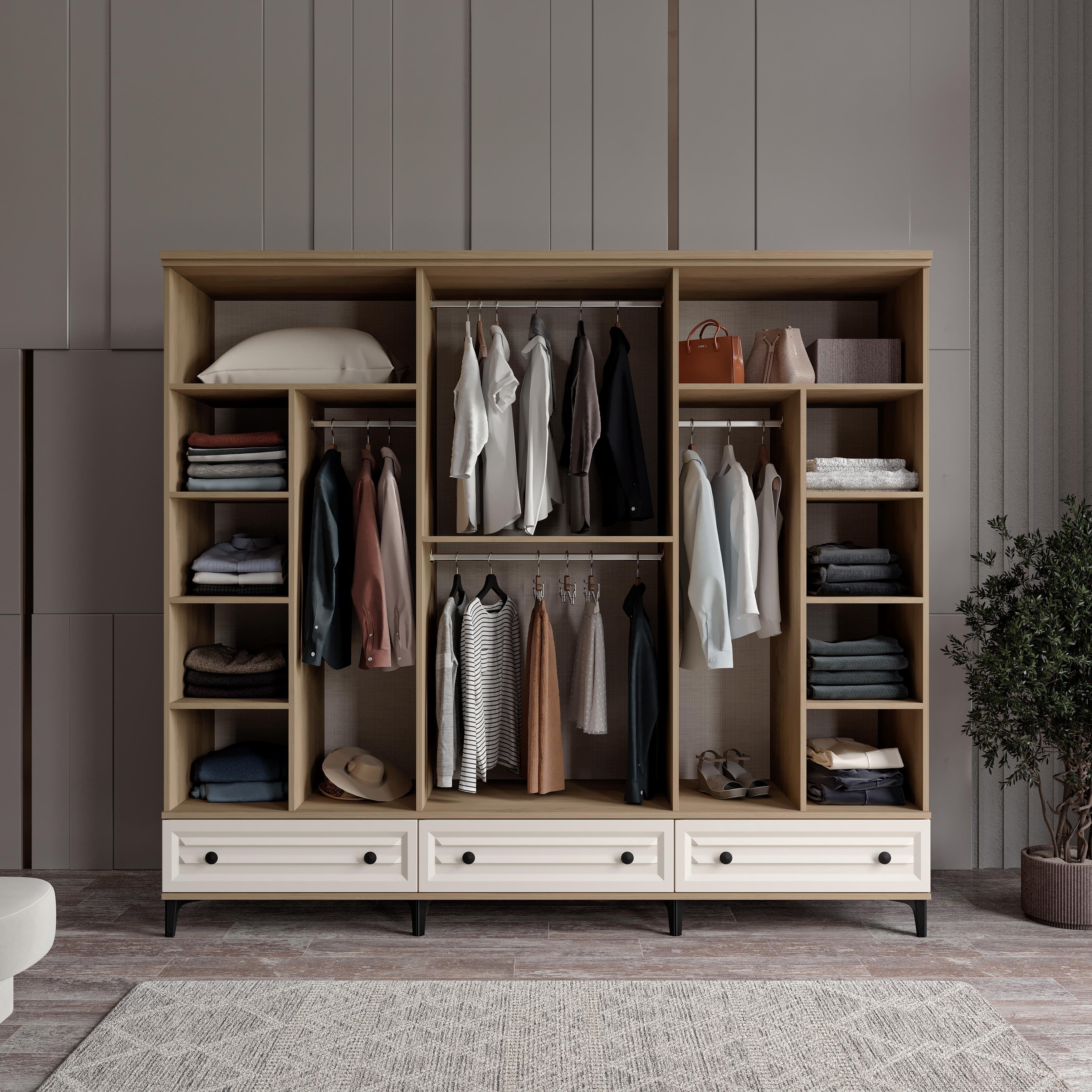  KİSRA 6 KAPILI DOLAP %100 MDF