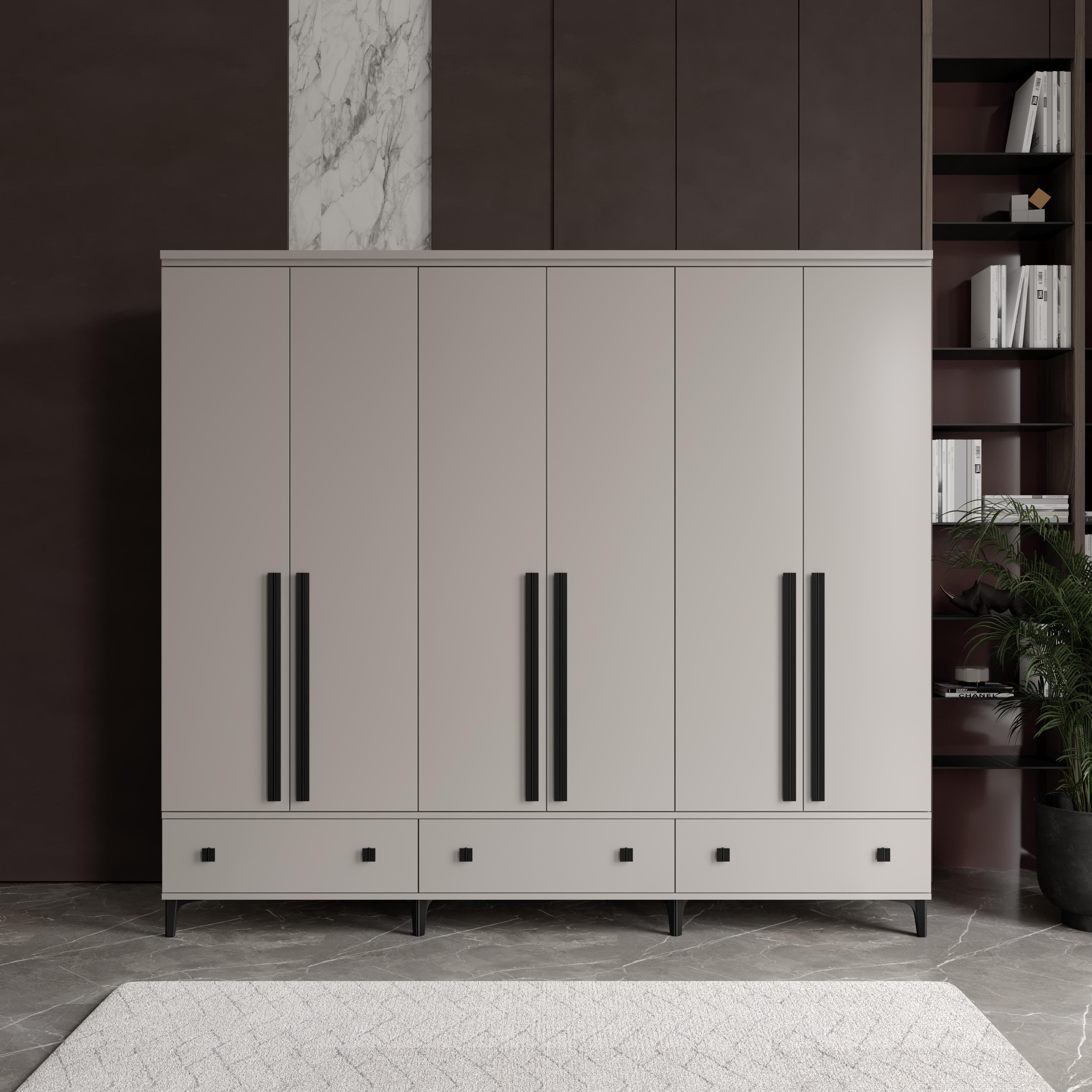  KONFOR 6 KAPILI DOLAP %100 MDF