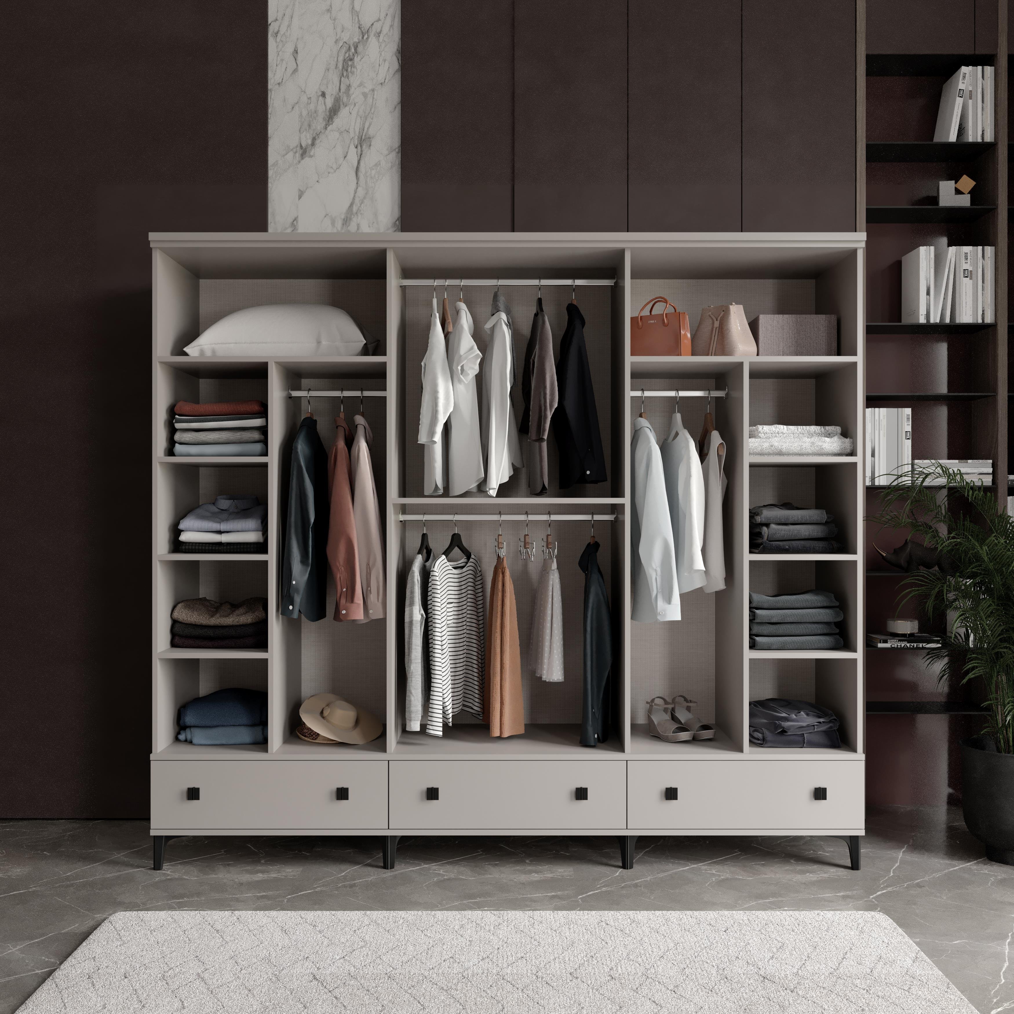  KONFOR 6 KAPILI DOLAP %100 MDF