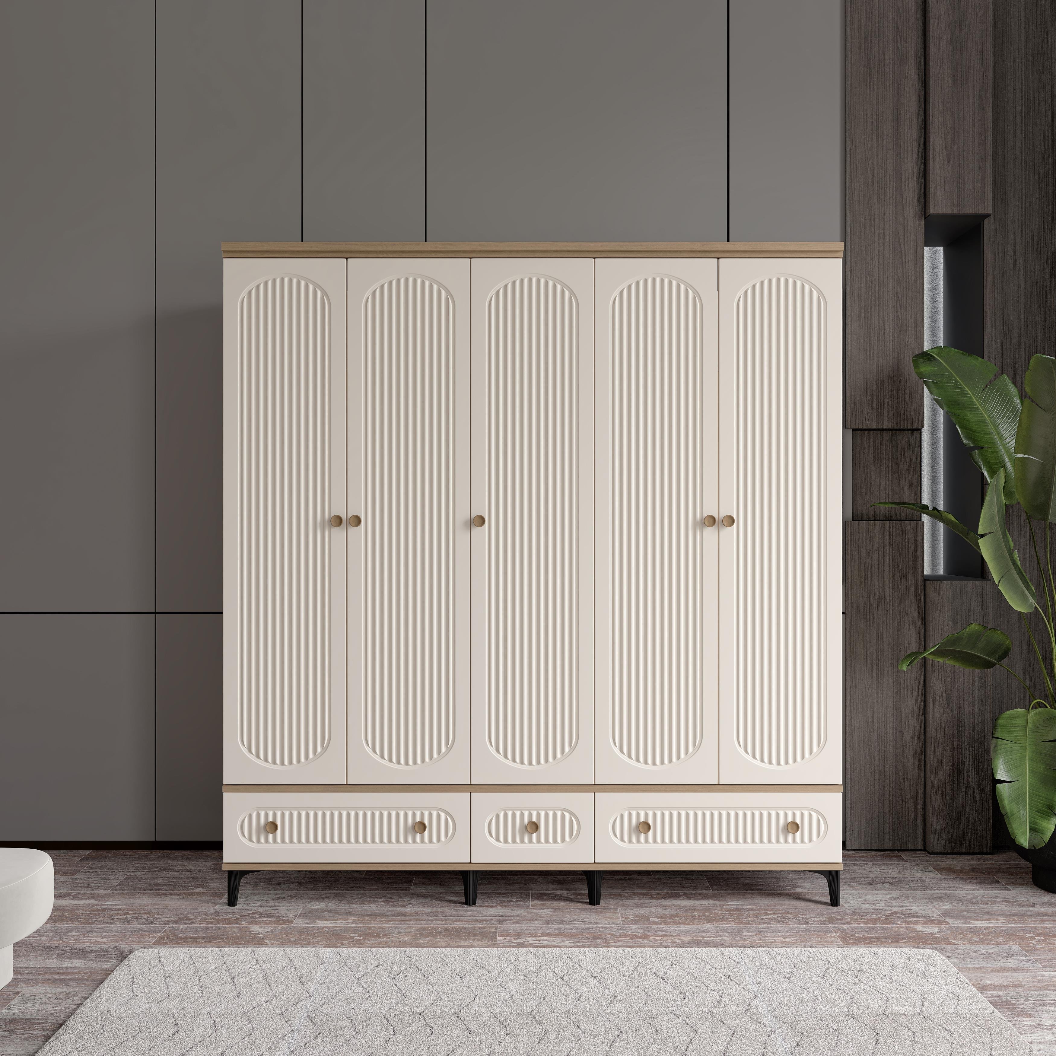  OSKAR 5 KAPILI DOLAP %100 MDF