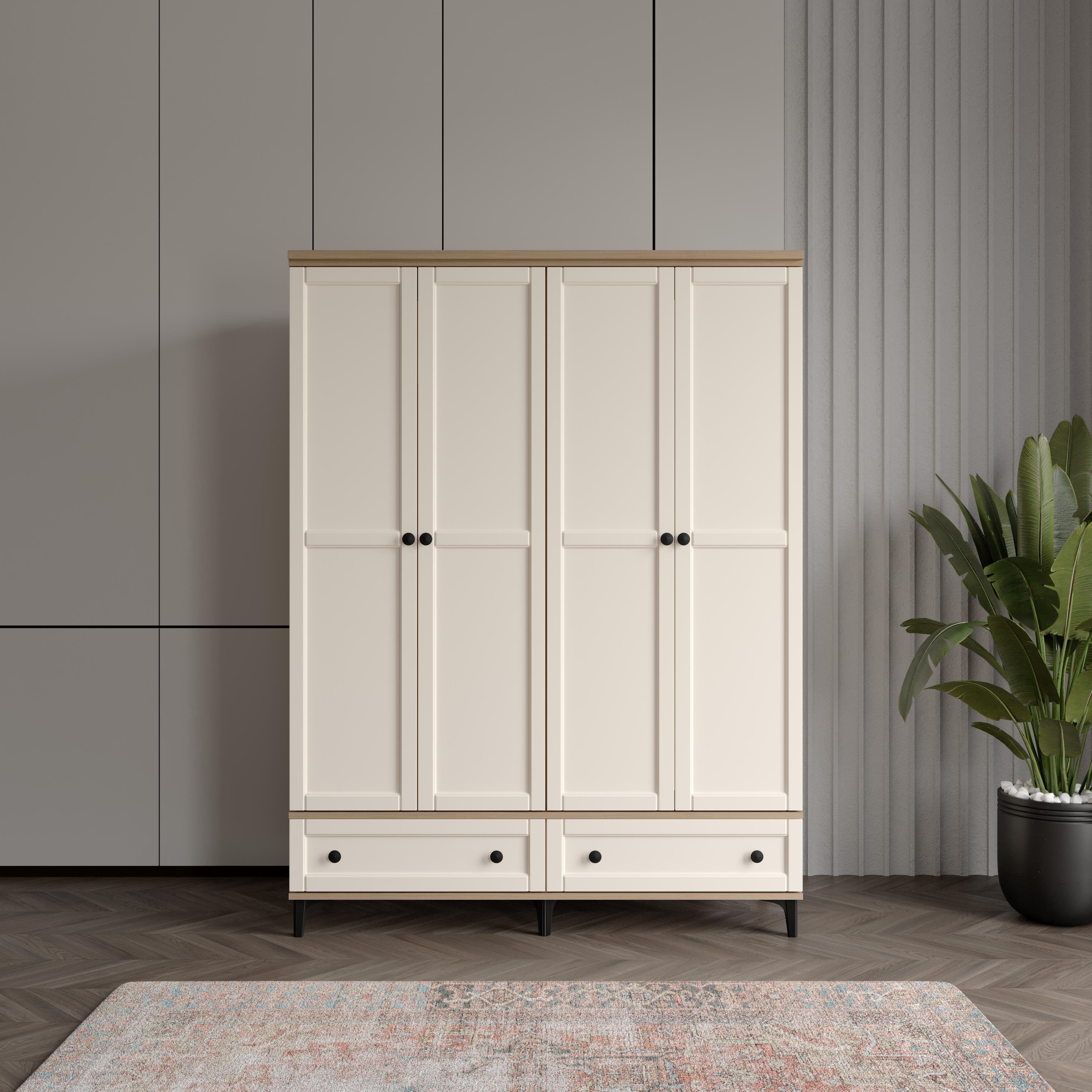  SARDUNYA 4 KAPILI DOLAP %100 MDF