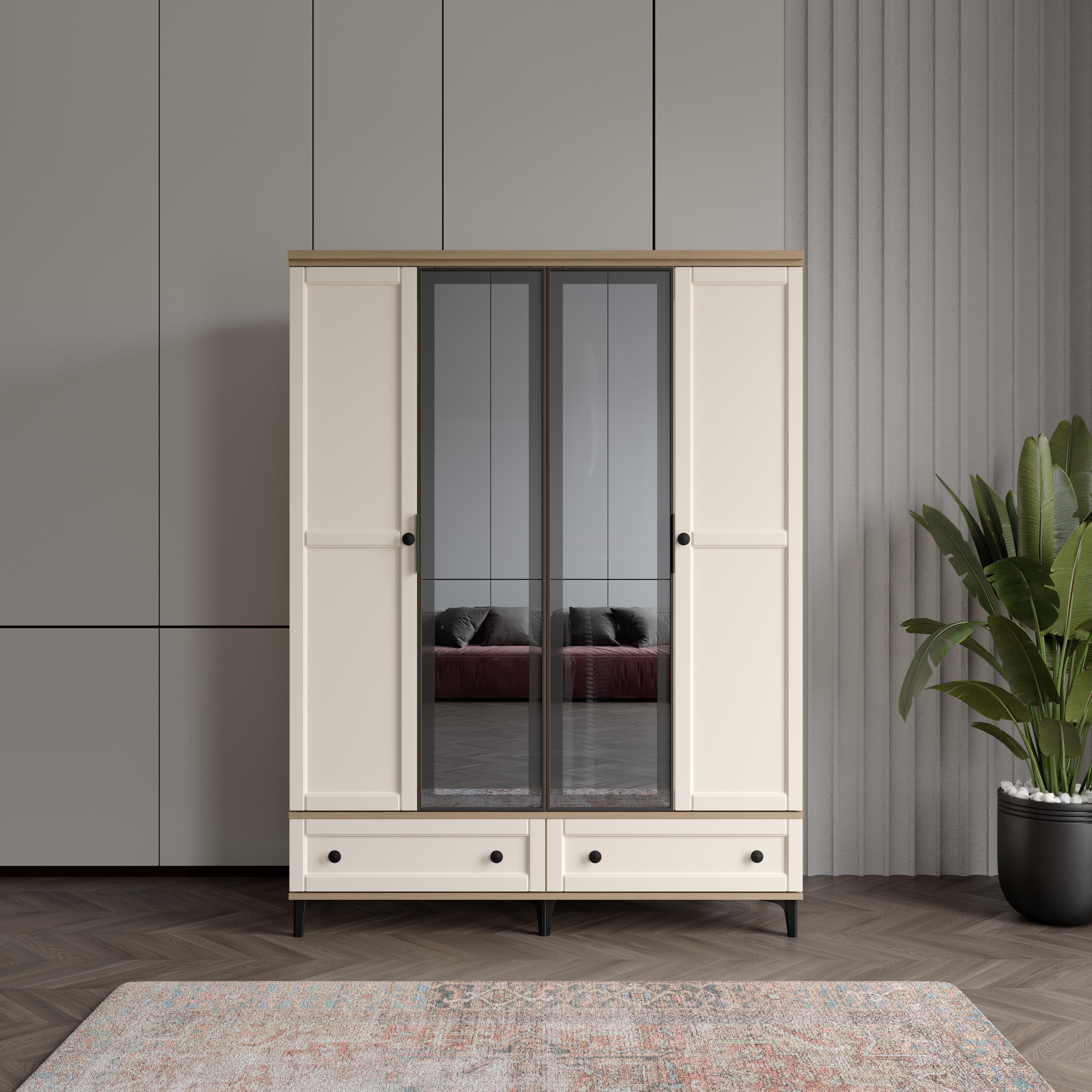  SARDUNYA 4 KAPILI DOLAP %100 MDF