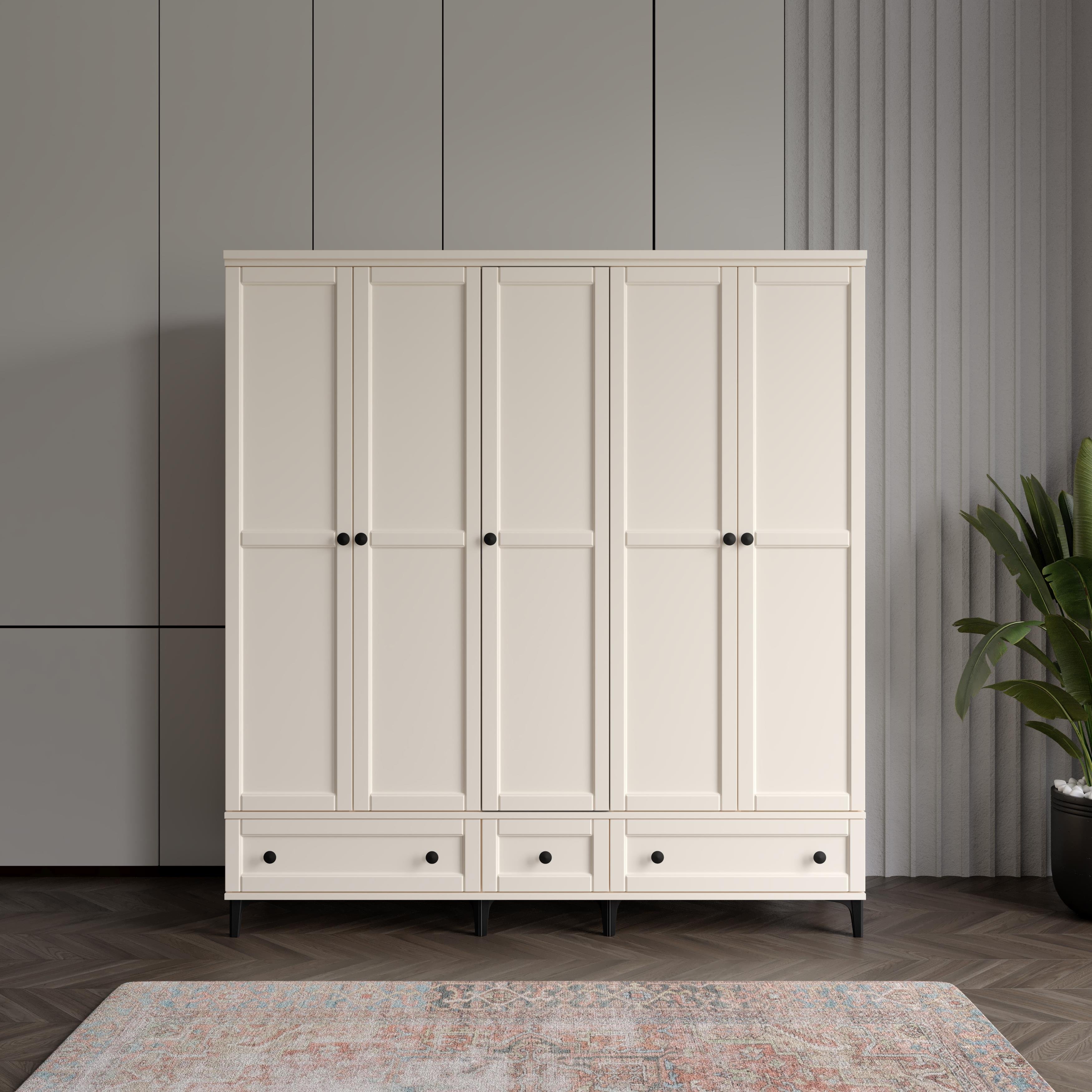  SARDUNYA 5 KAPILI AYTAŞI DOLAP %100 MDF