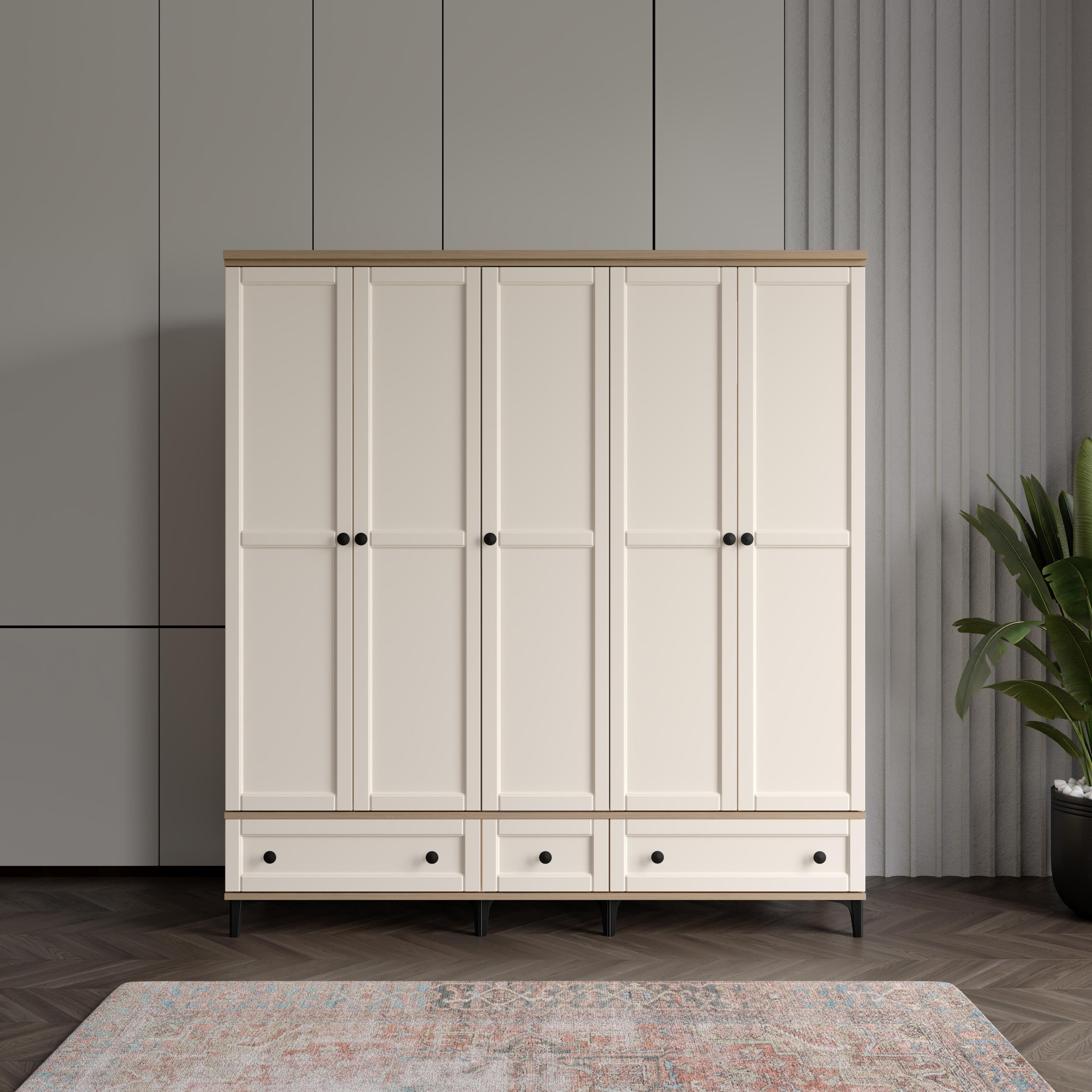  SARDUNYA 5 KAPILI DOLAP %100 MDF