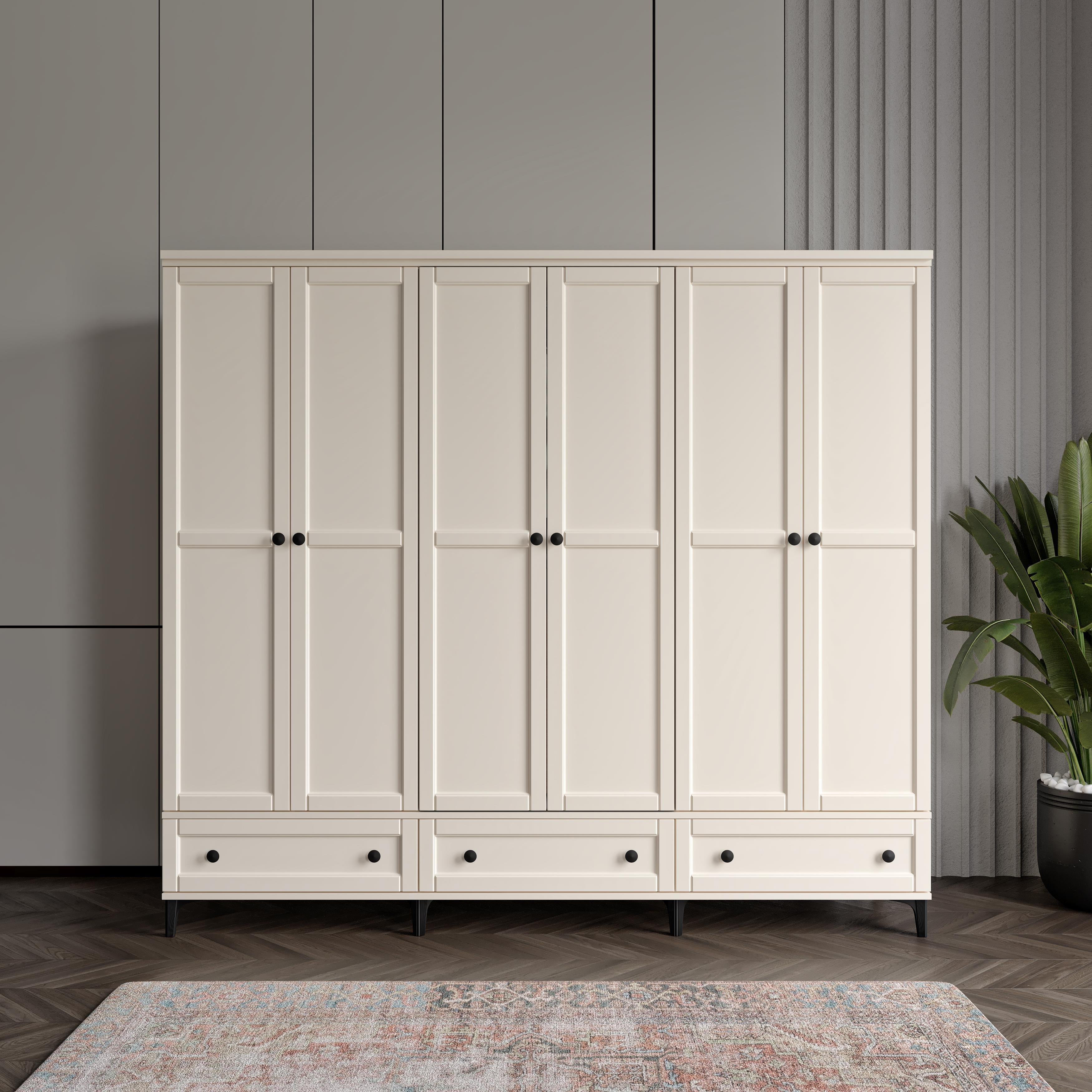  SARDUNYA 6 KAPILI AYTAŞI DOLAP %100 MDF