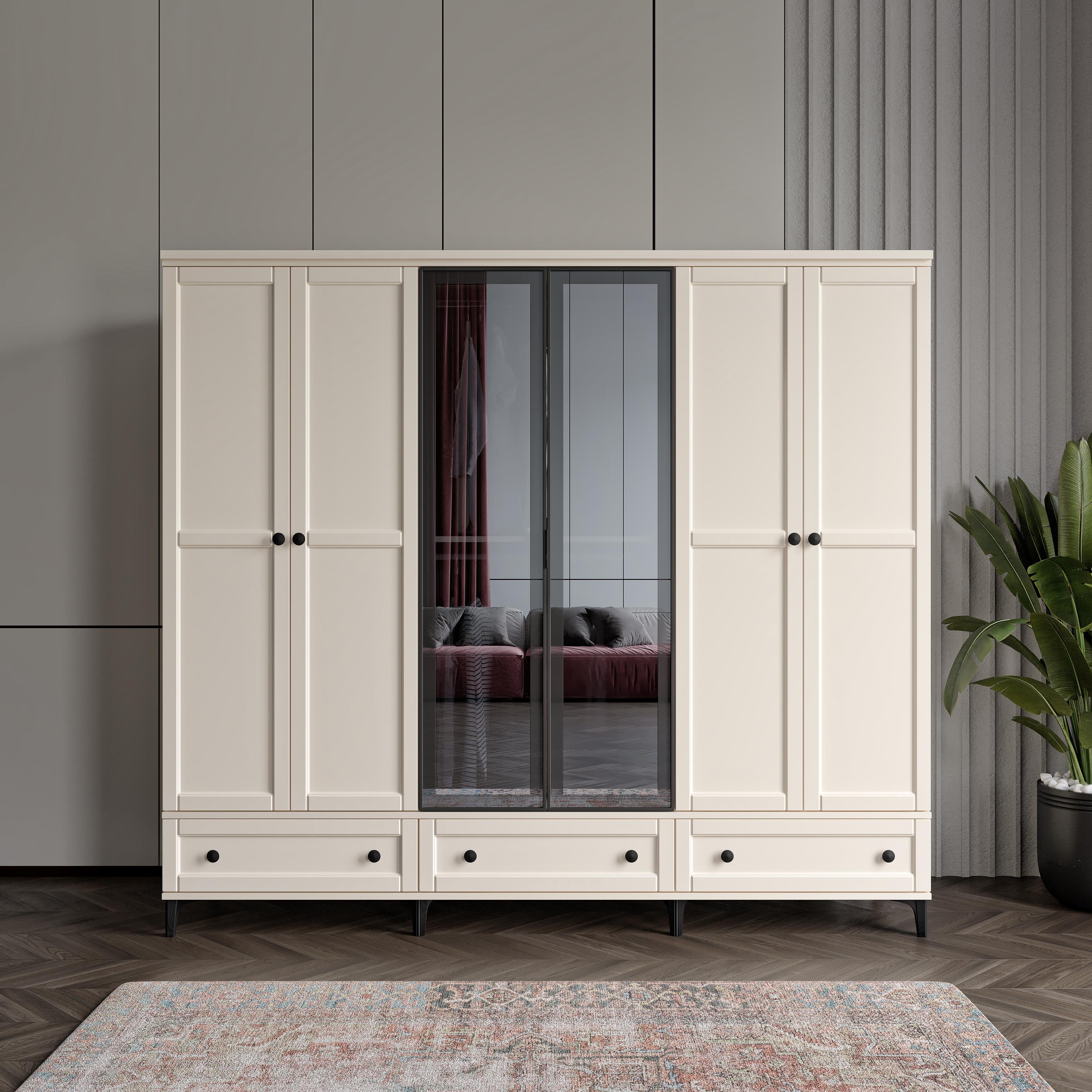  SARDUNYA 6 KAPILI AYTAŞI DOLAP %100 MDF