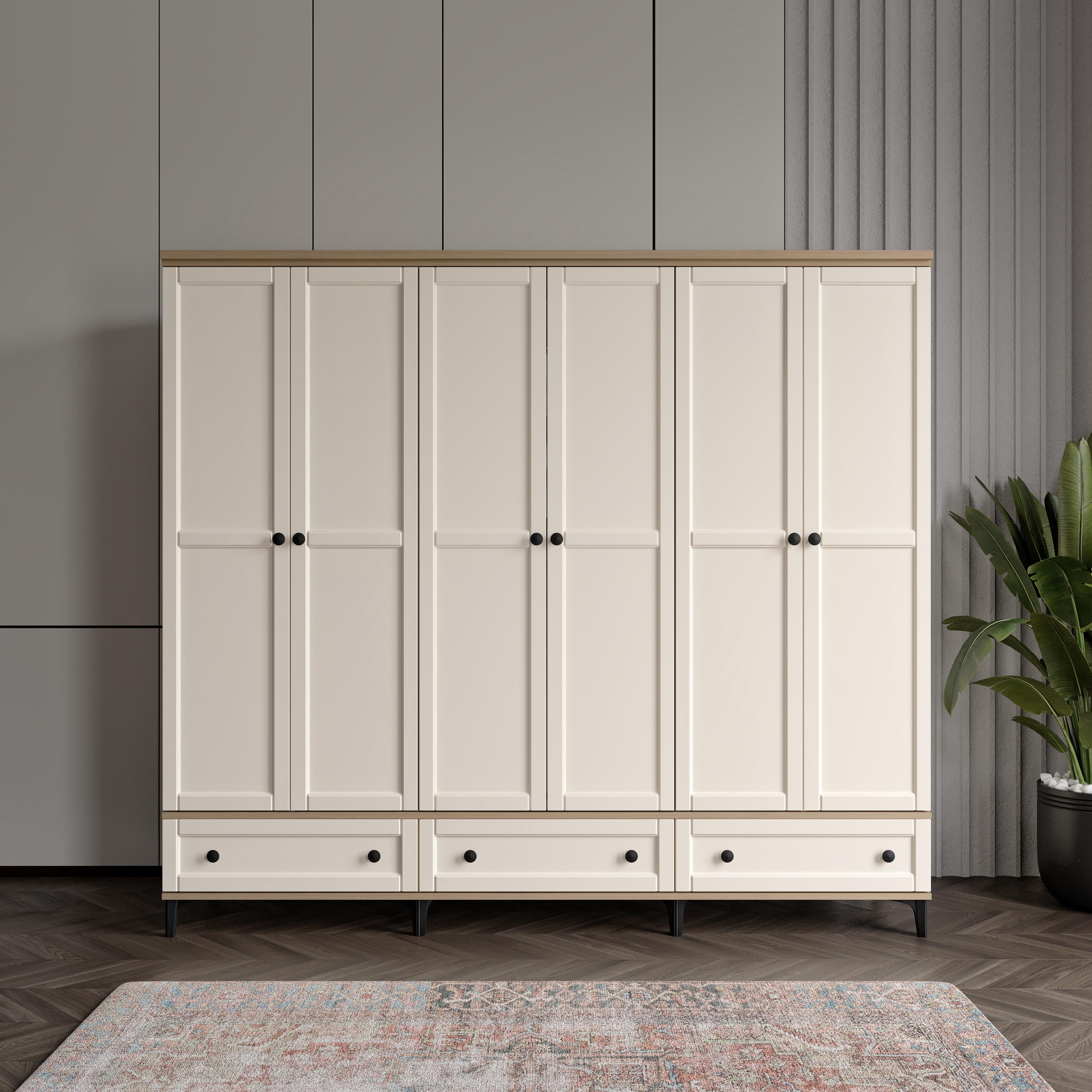  SARDUNYA 6 KAPILI DOLAP %100 MDF