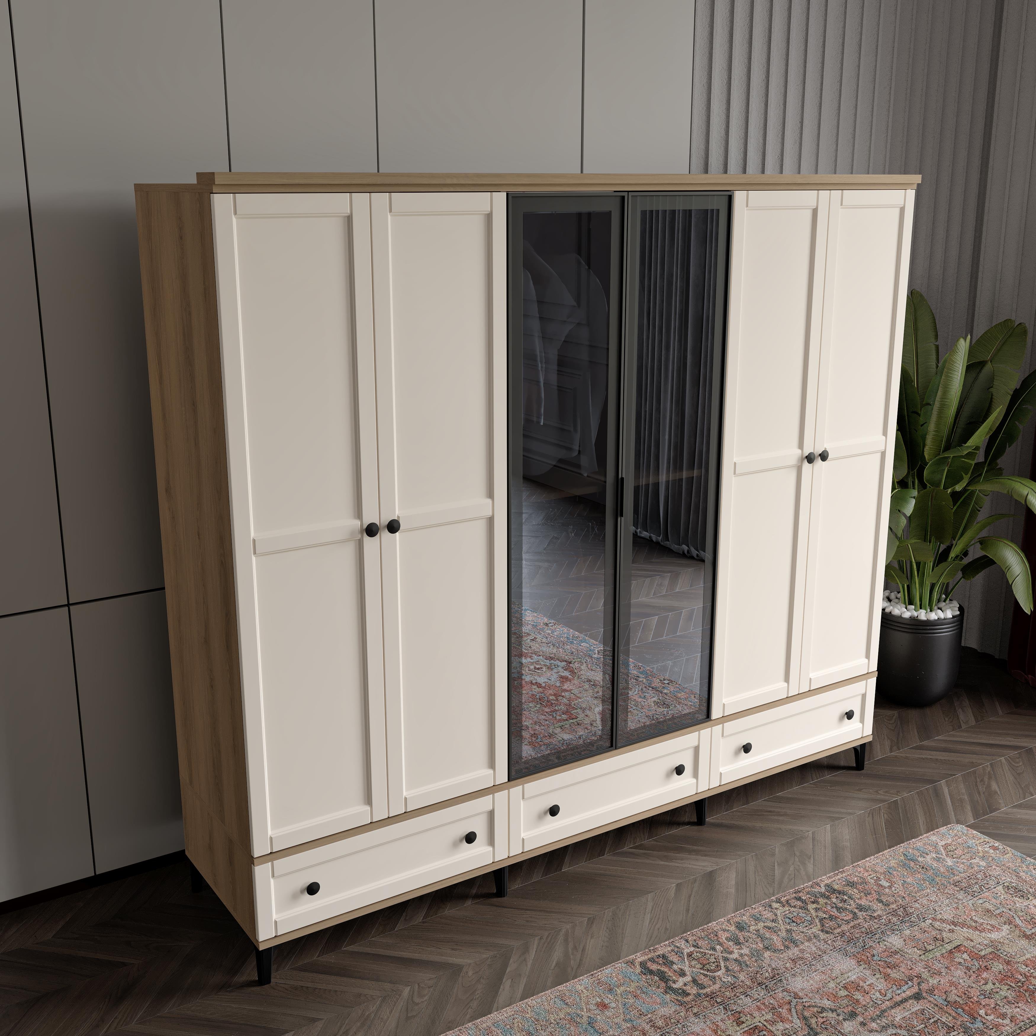  SARDUNYA 6 KAPILI DOLAP %100 MDF