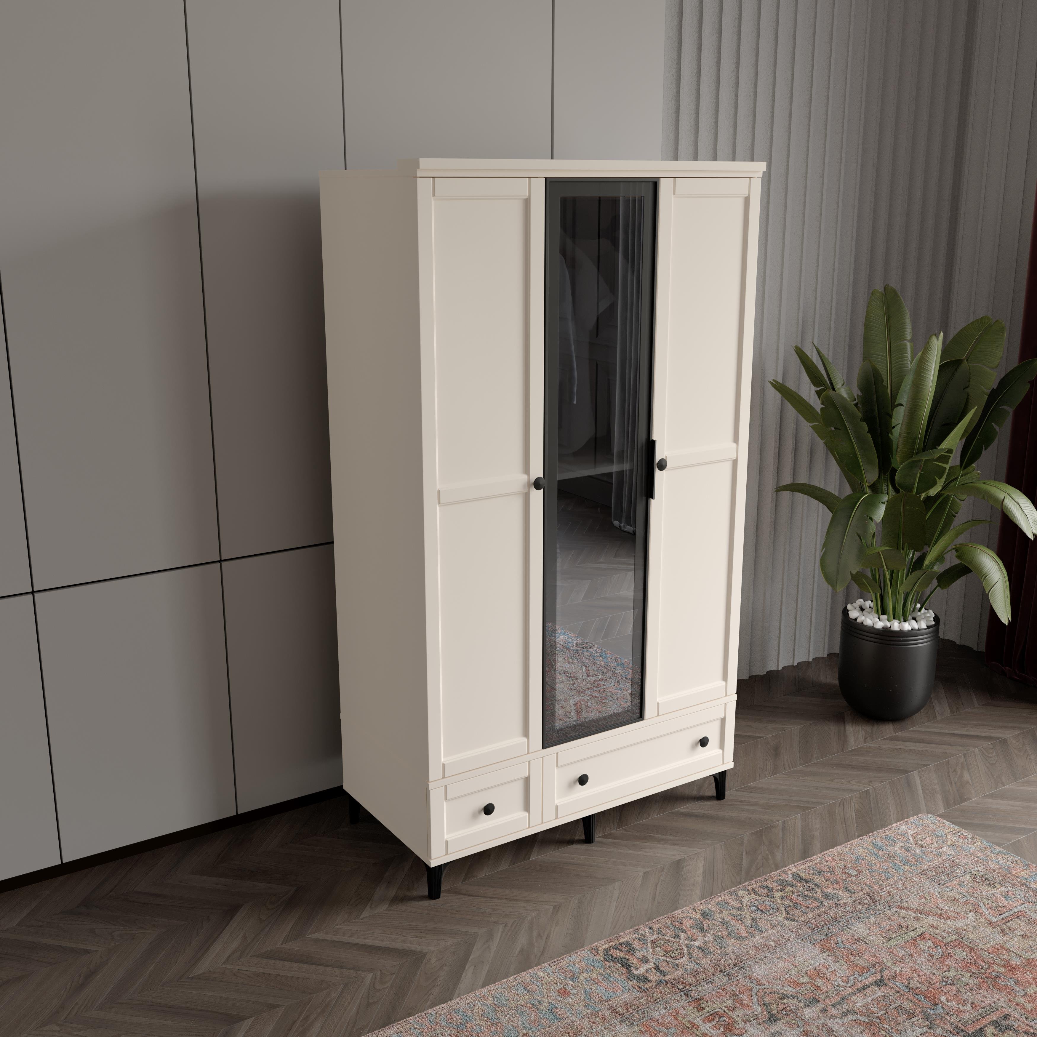  SARDUNYA AYTAŞI  3 KAPILI DOLAP %100 MDF