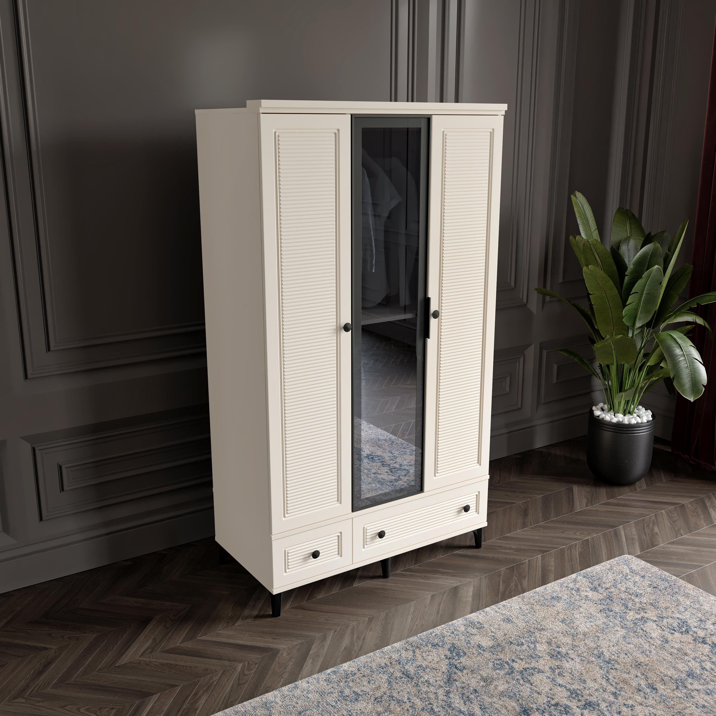  ZÜHRE 3 KAPILI DOLAP %100 MDF