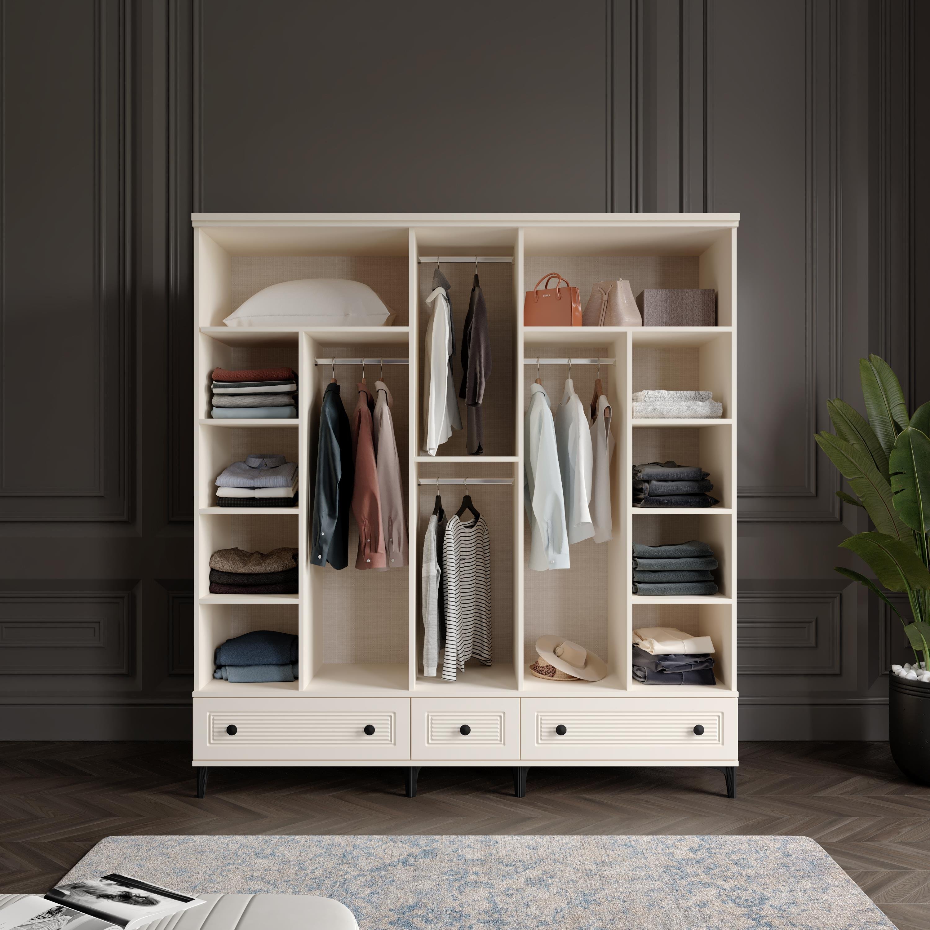  ZÜHRE 5 KAPILI DOLAP %100 MDF