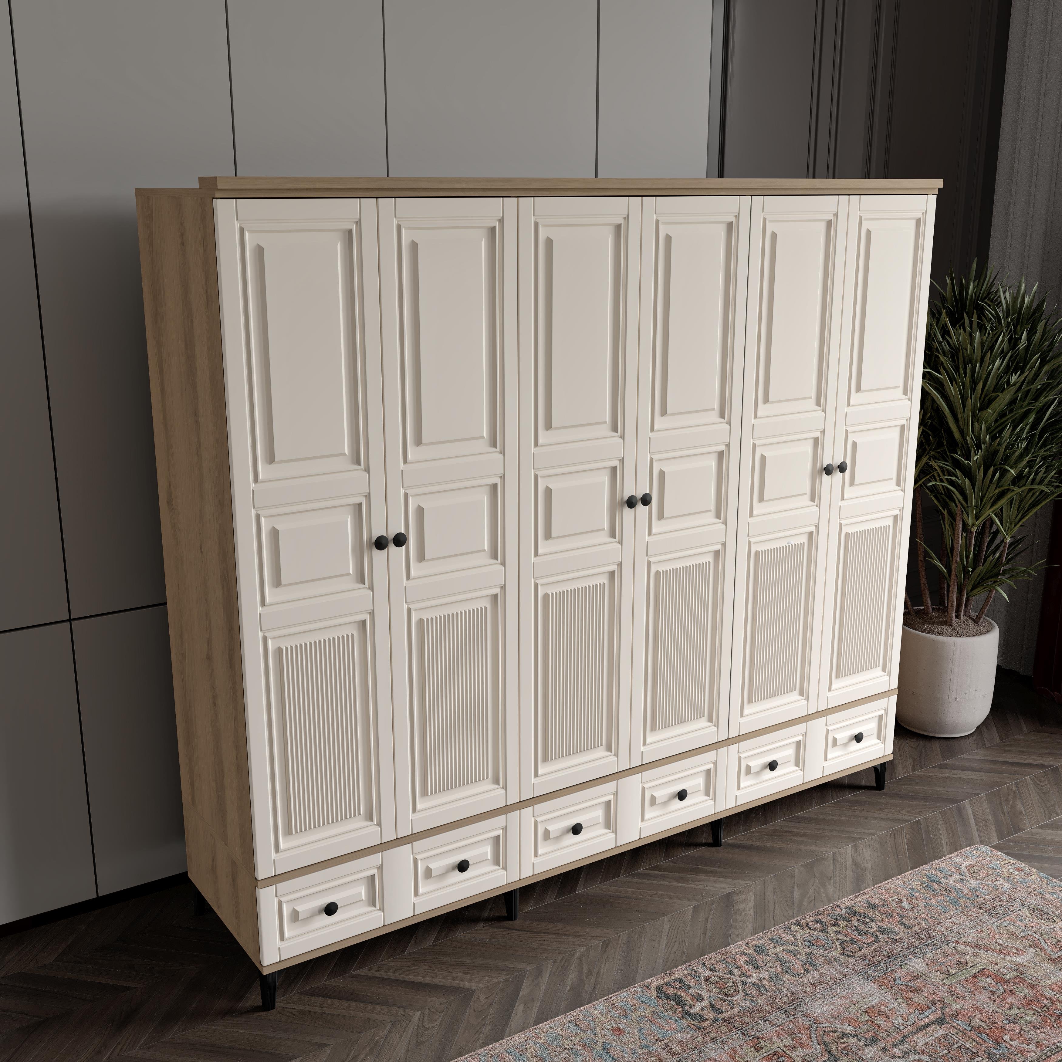  ZÜMER 6 KAPILI DOLAP %100 MDF