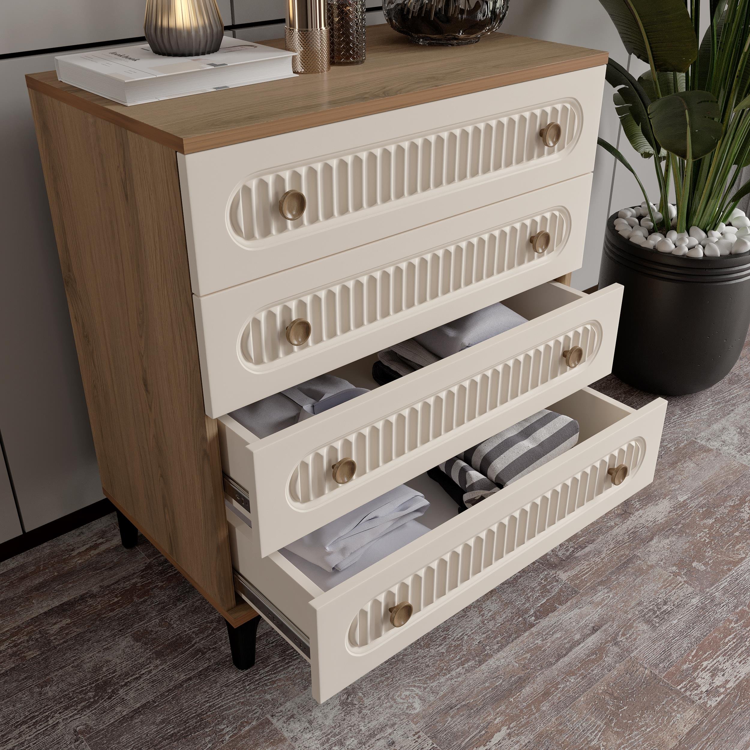 KİSRA AYNALI ŞİFONYER %100 MDF