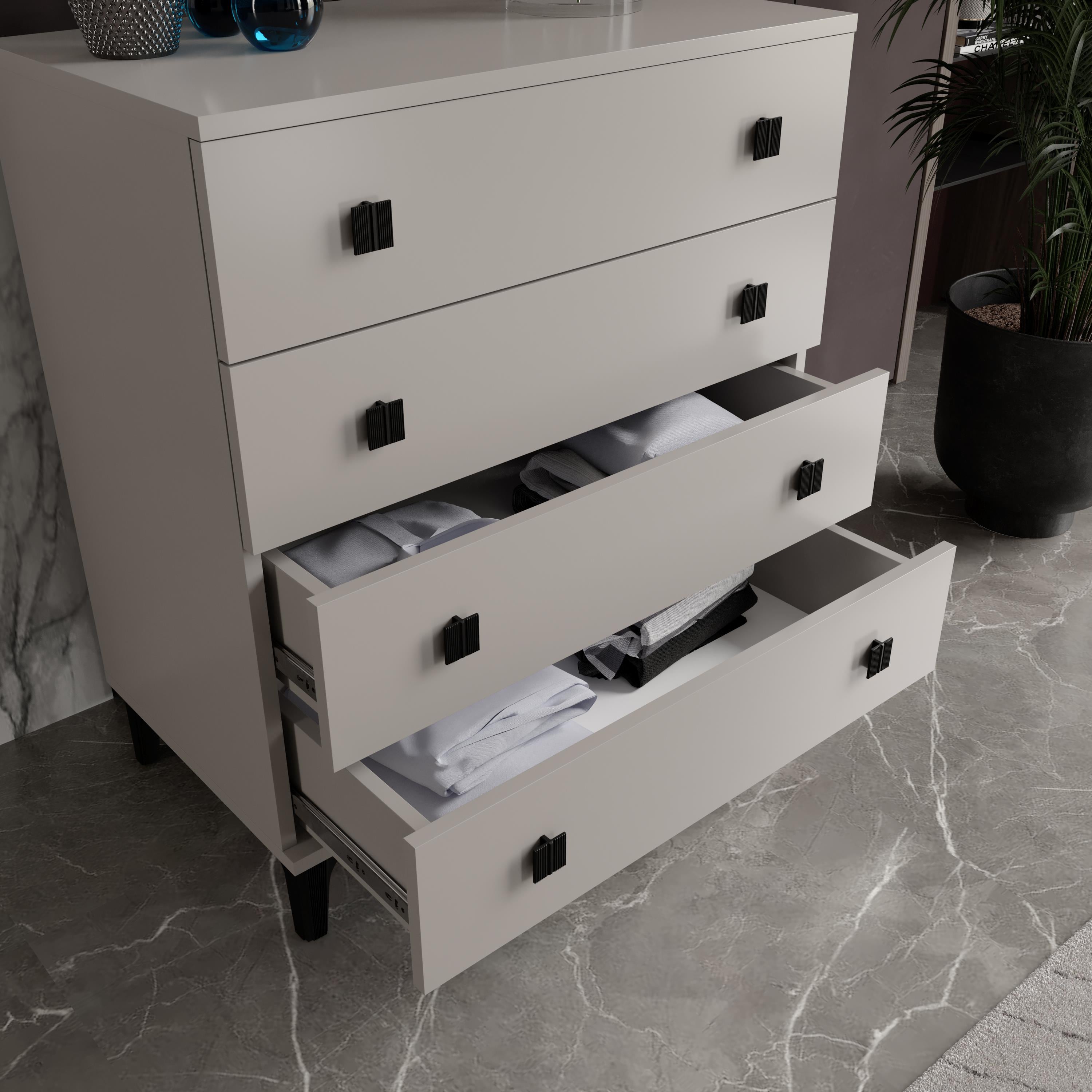 KONFOR AYNALI ŞİFONYER %100 MDF