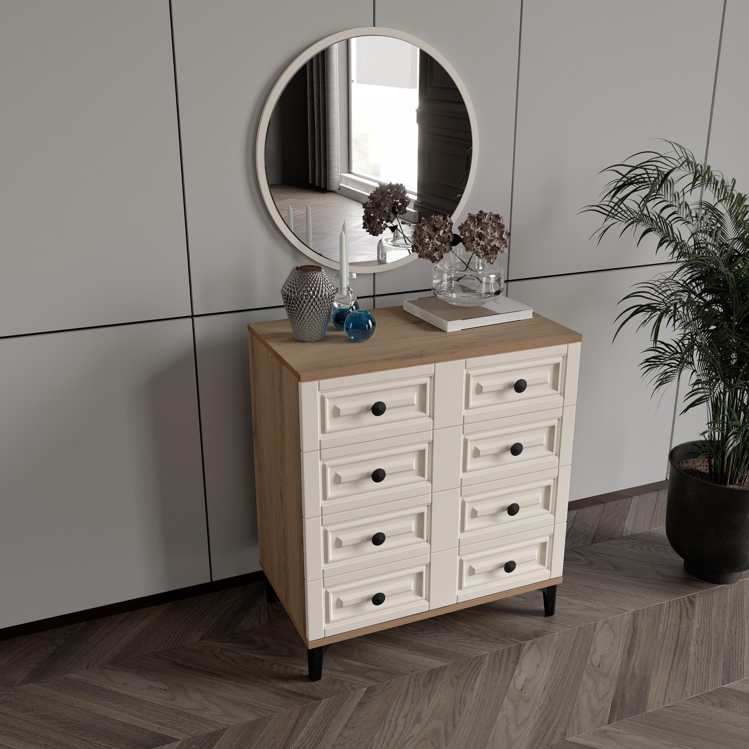 ZÜMER AYNALI ŞİFONYER %100 MDF