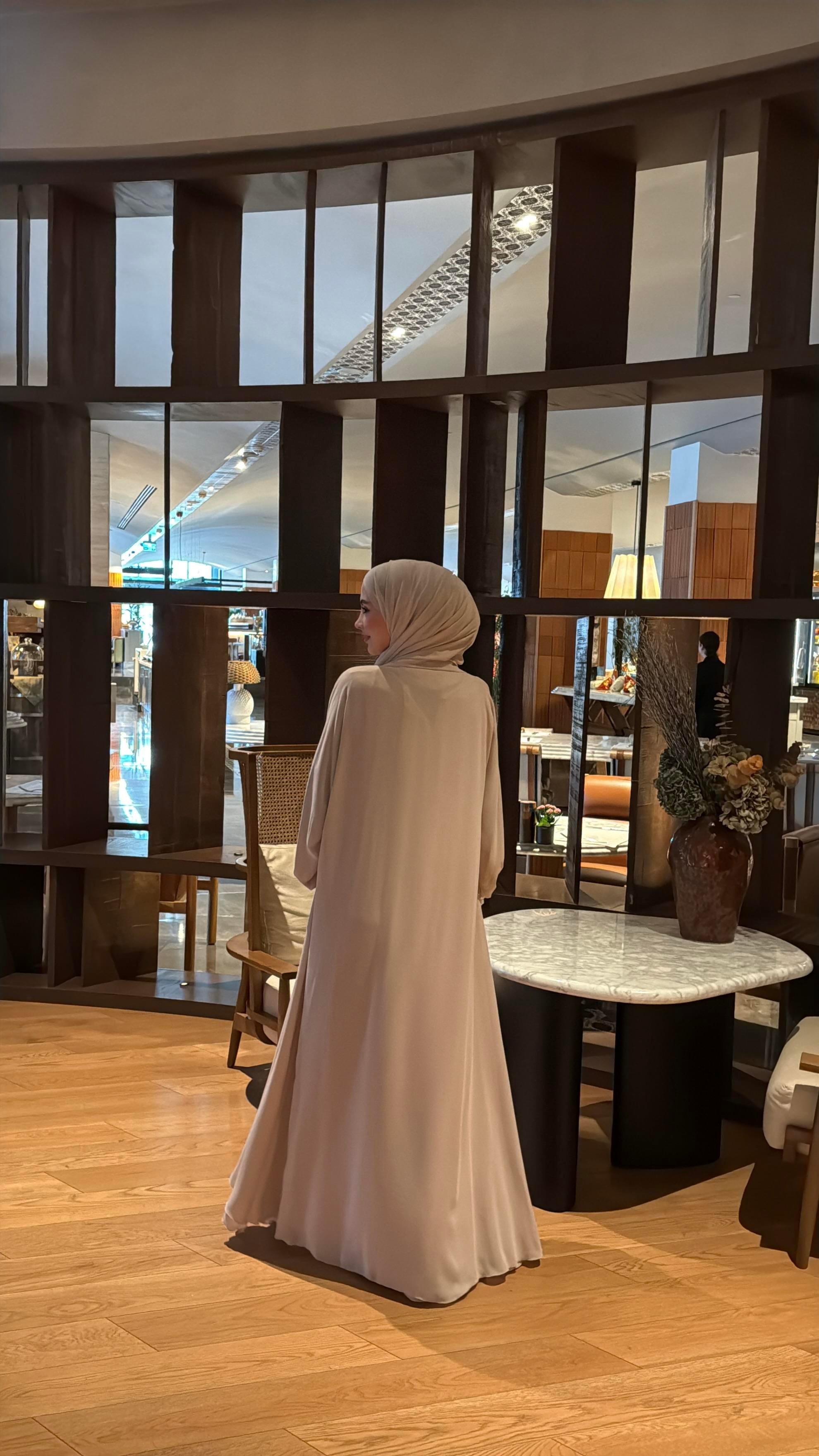 ABAYA ŞALI - BEJ