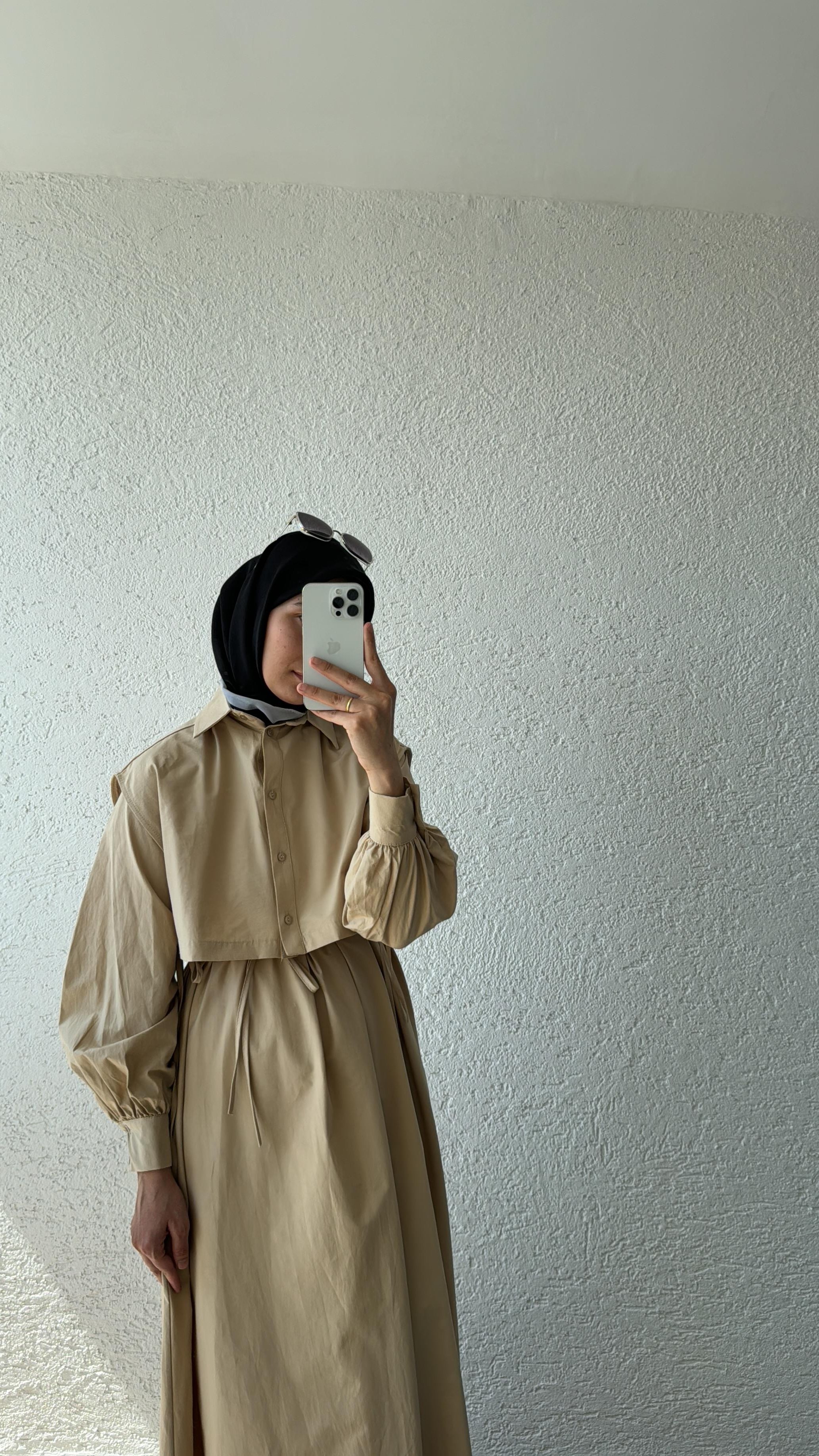 BOLEROLU ELBİSE CAMEL