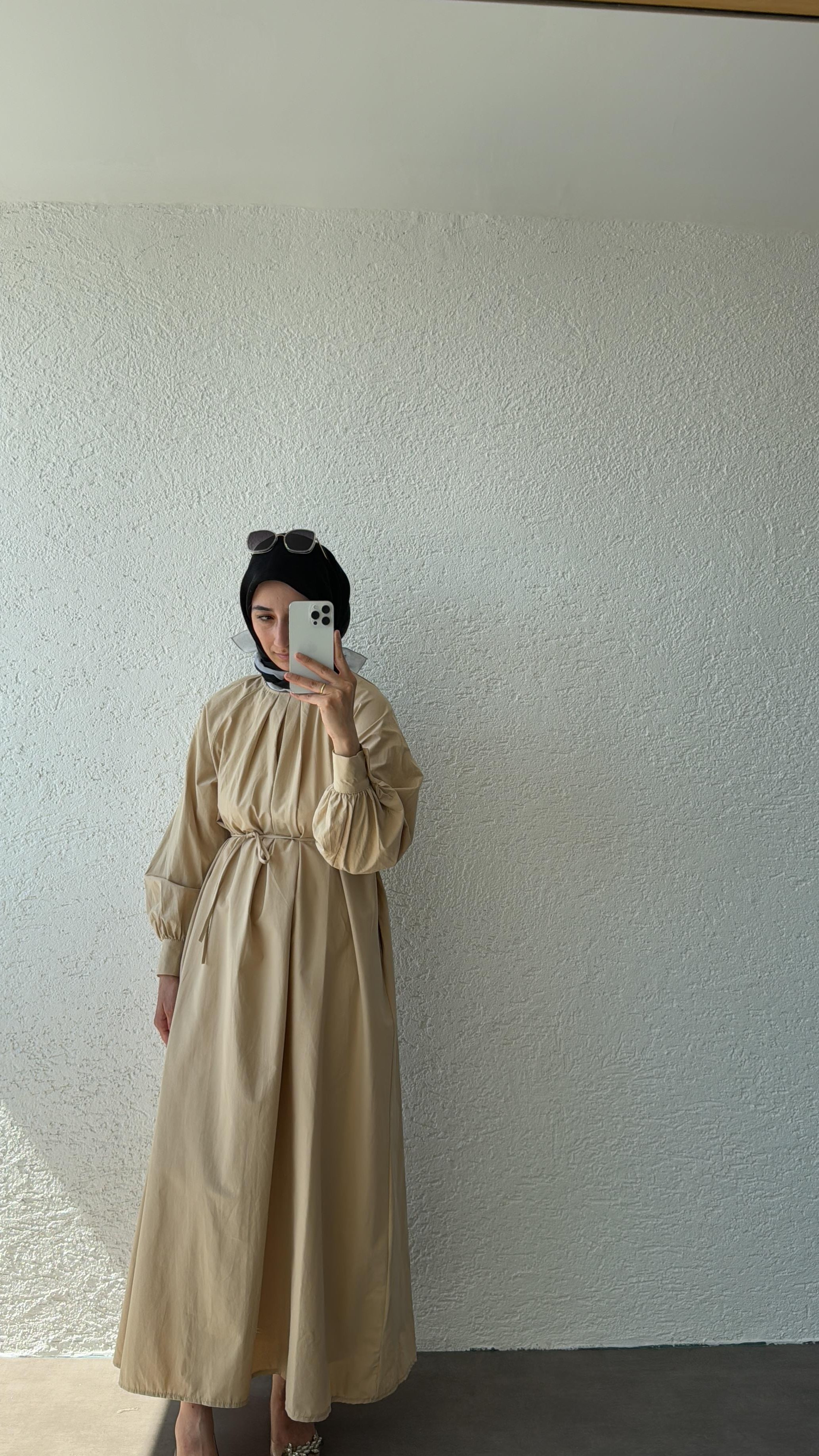 BOLEROLU ELBİSE CAMEL