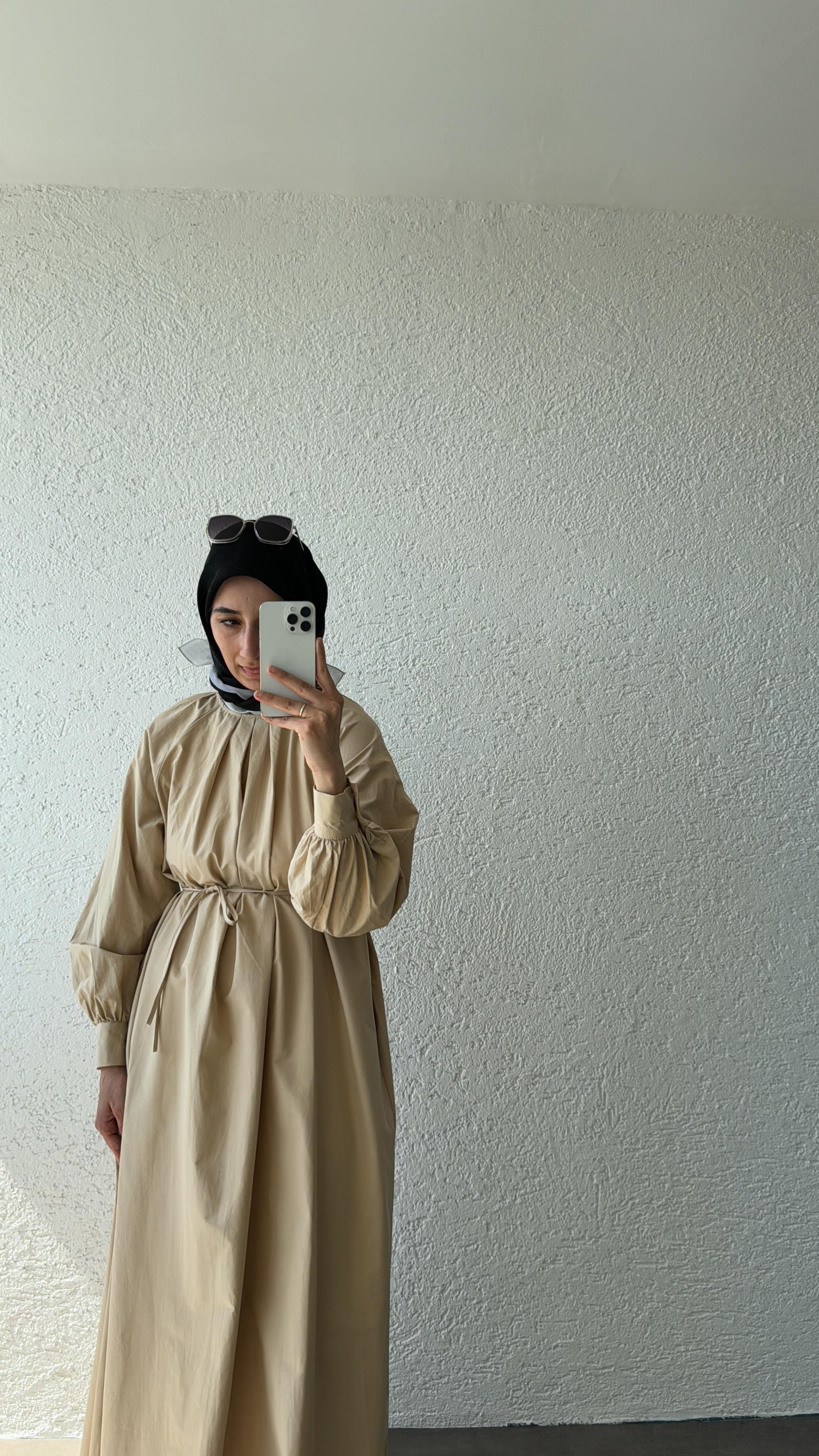 BOLEROLU ELBİSE CAMEL