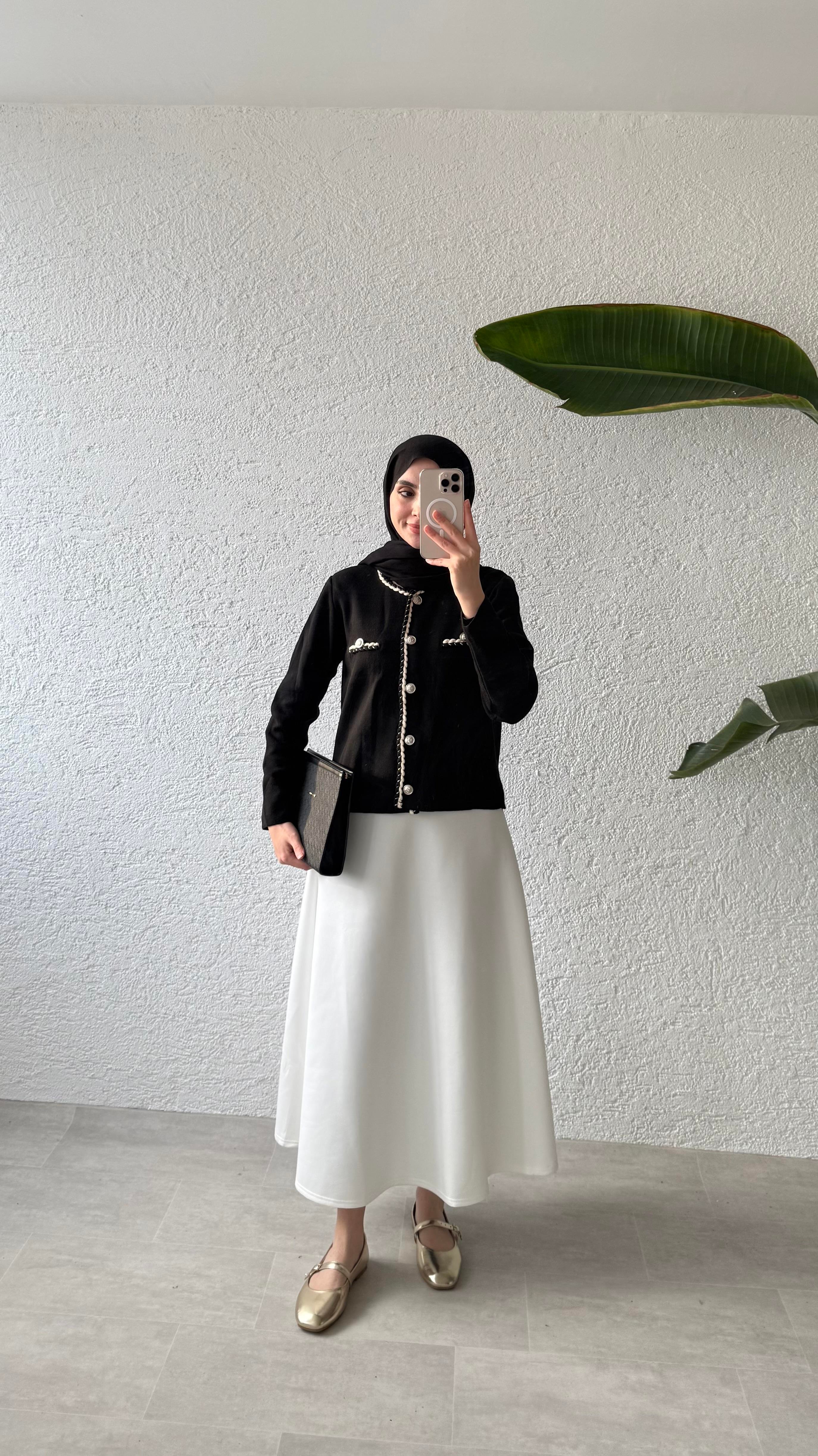 ÇELİK ÖRME HIRKA - SİYAH