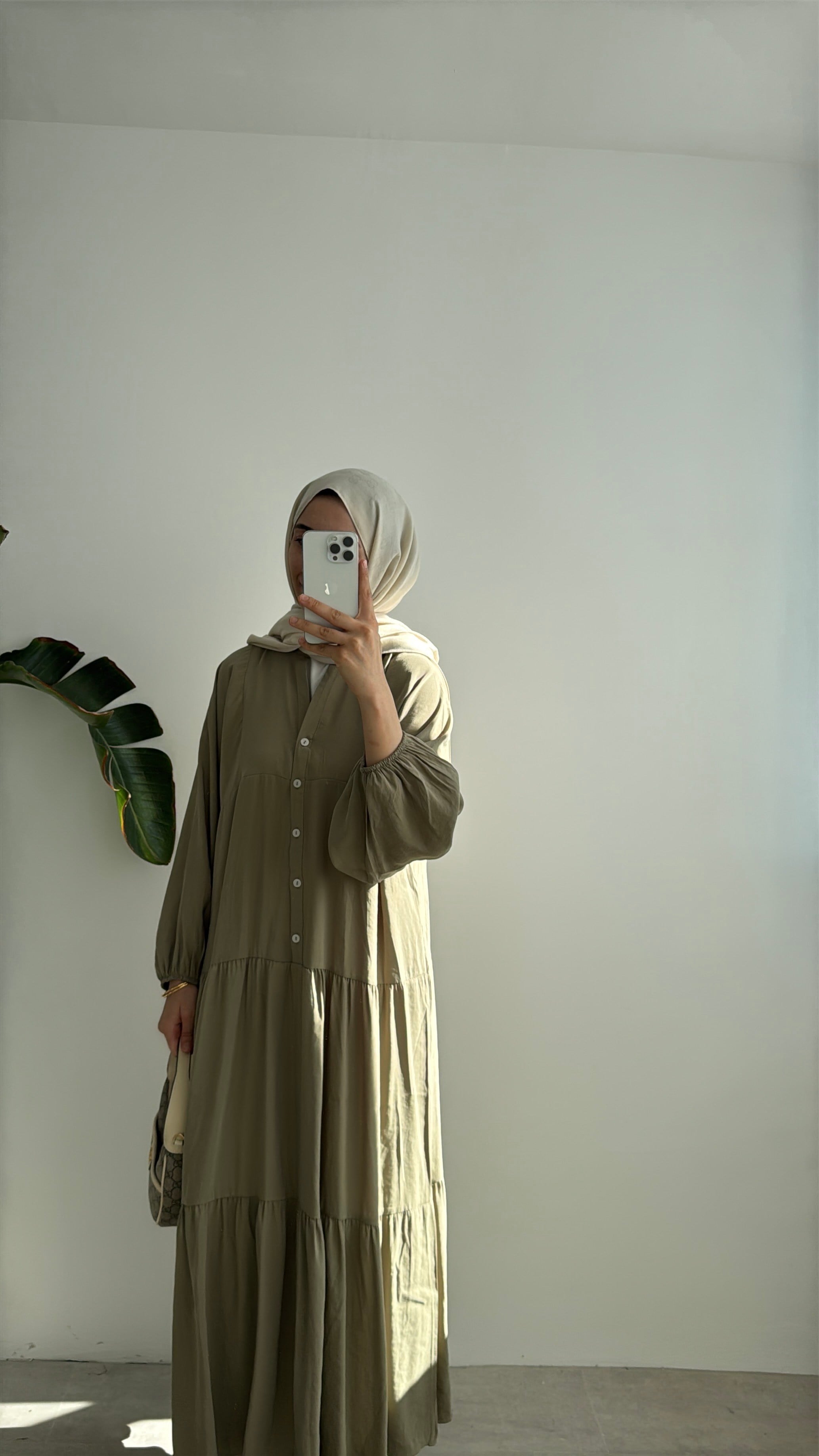 CUPRA KAT KAT ELBİSE - HAKİ